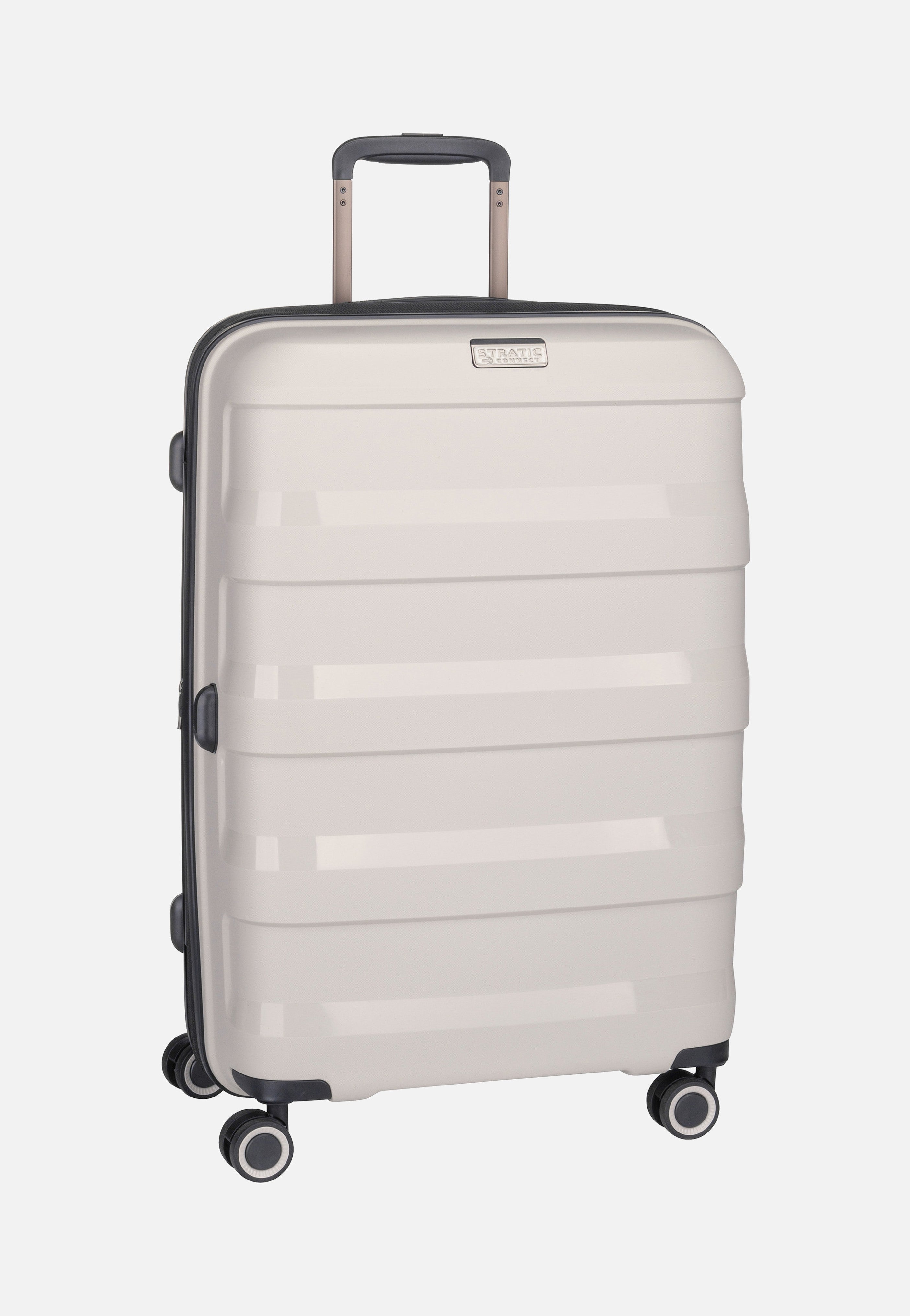 Stratic Straw+ Trolley M Beige Suitcase