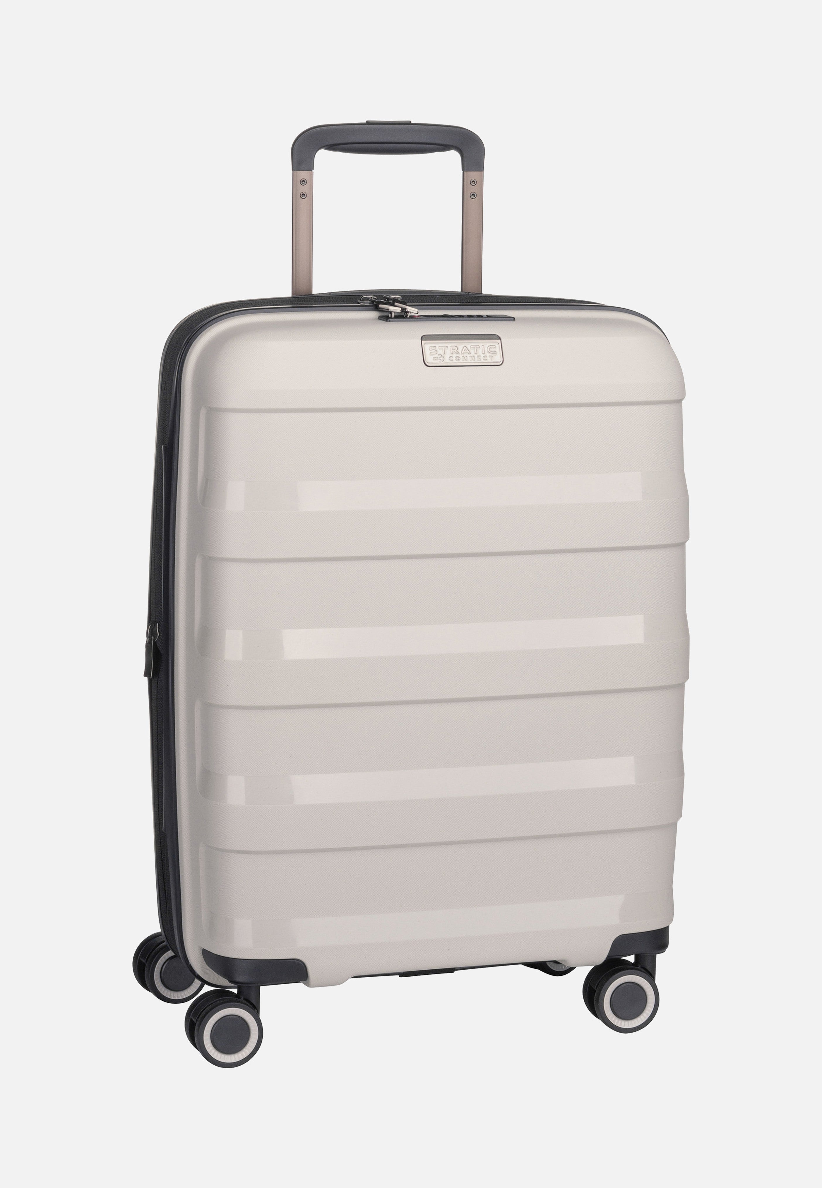 Stratic - Straw+ Trolley S Beige - Suitcase | Neutral-Image