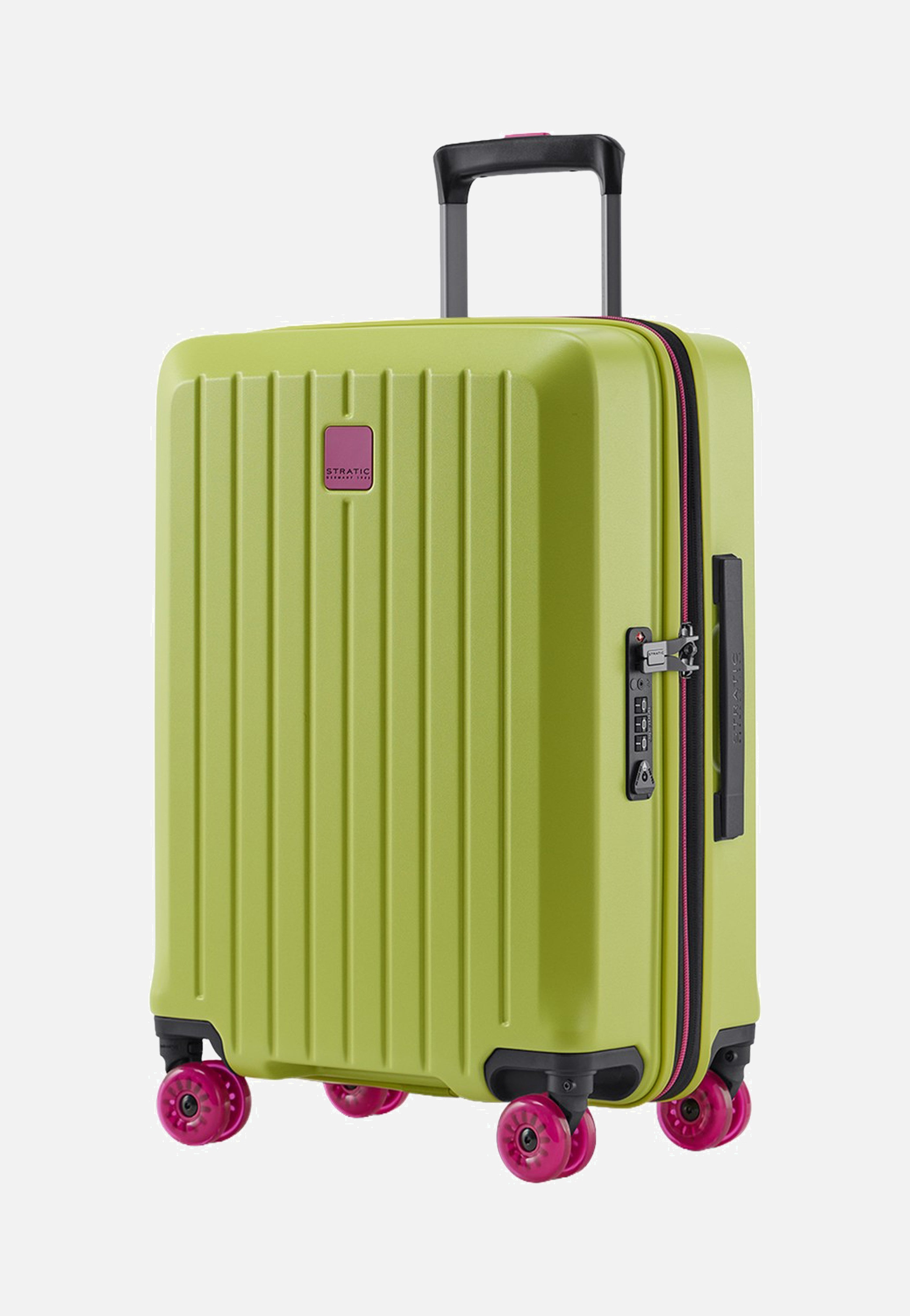 Stratic Buzz Trolley S Lime Green Suitcase