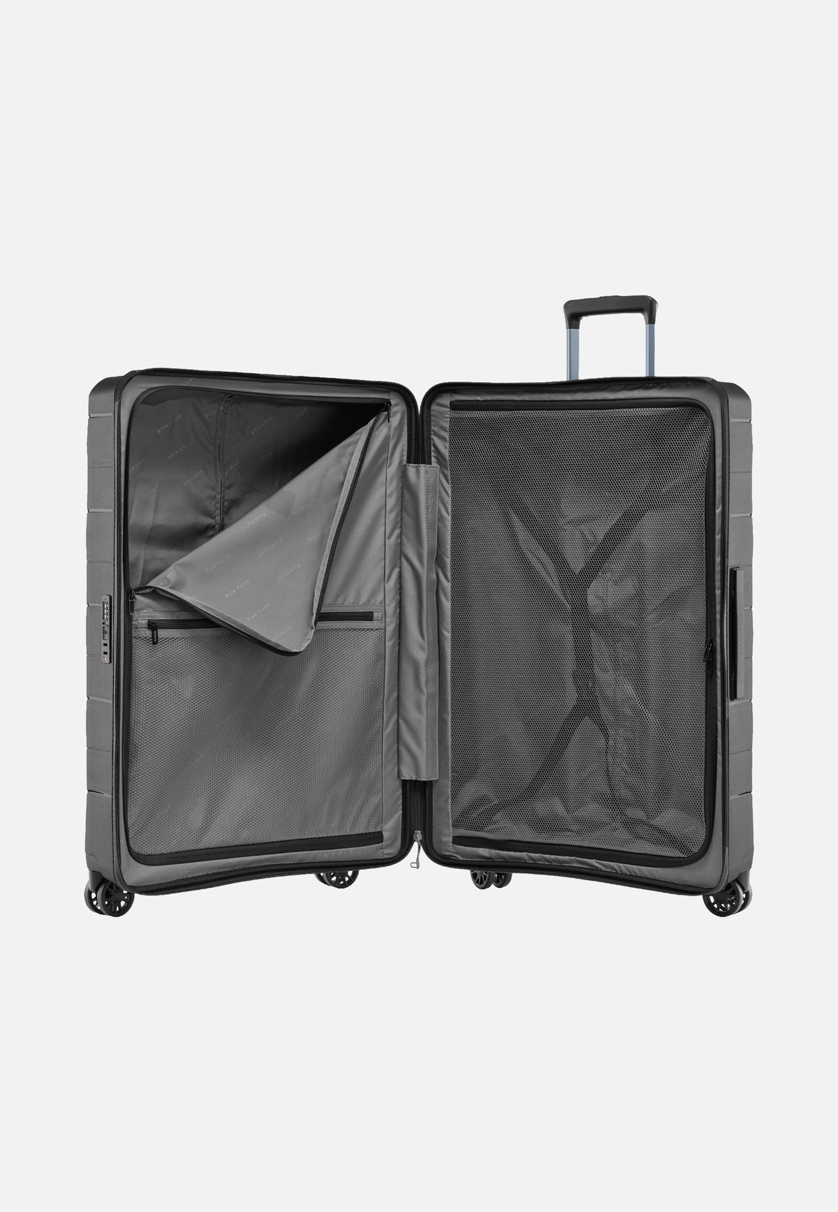 Stratic Ethos Trolley L Black Suitcase