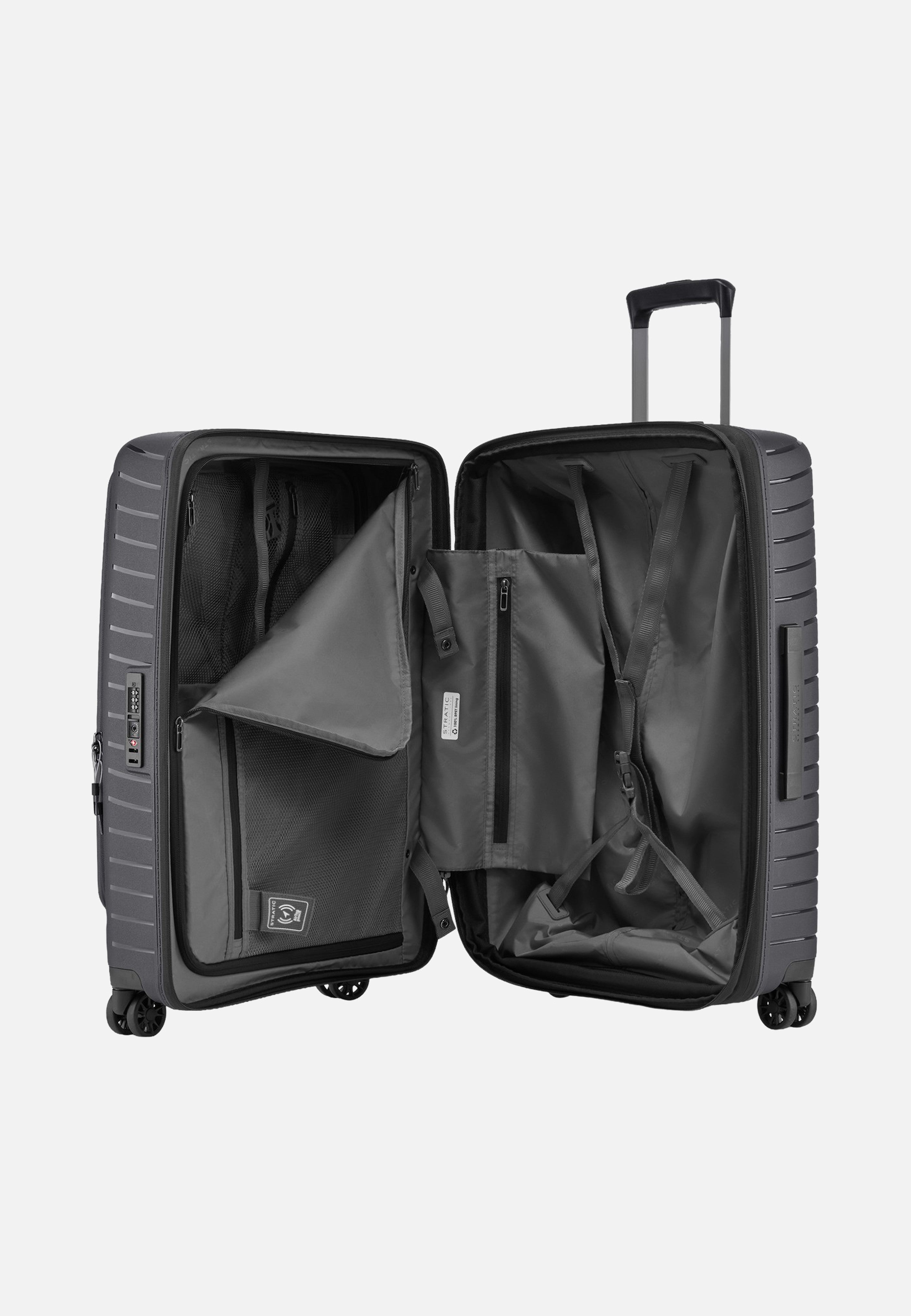 Stratic Novium ML Trolley M Black Suitcase