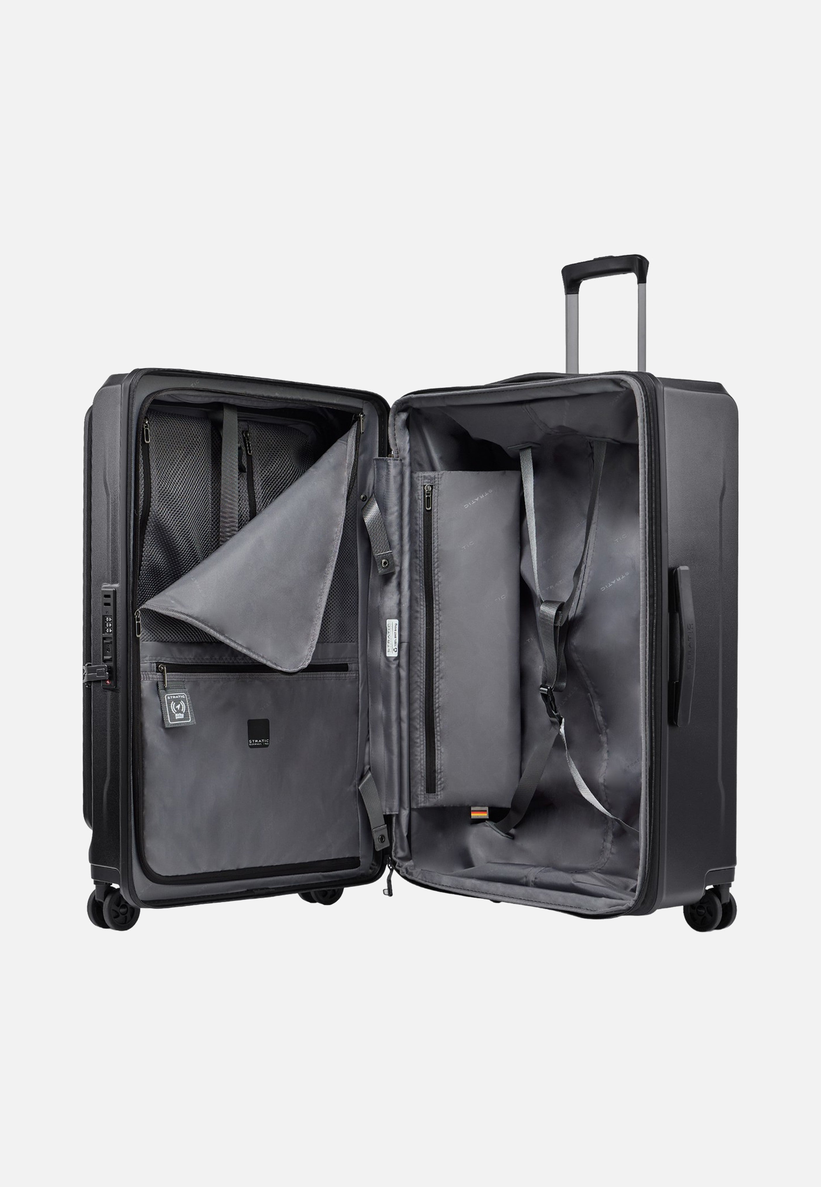 Stratic Phoenix ML Trolley L Black Suitcase