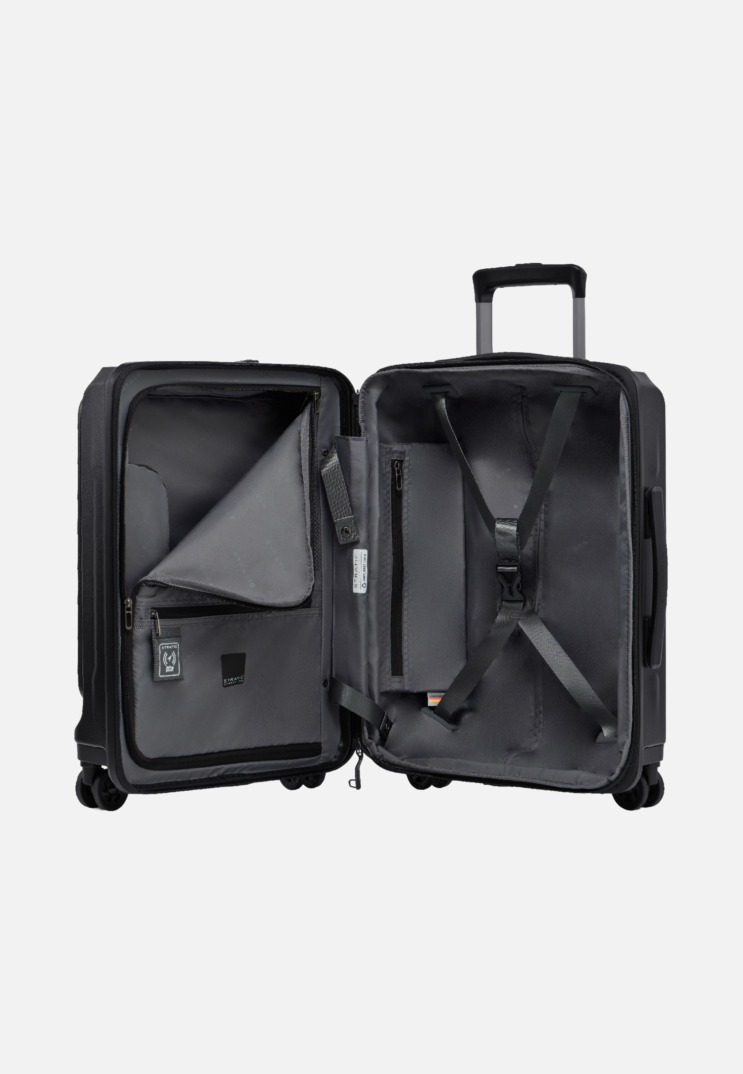 Stratic Phoenix ML Trolley S Black Suitcase