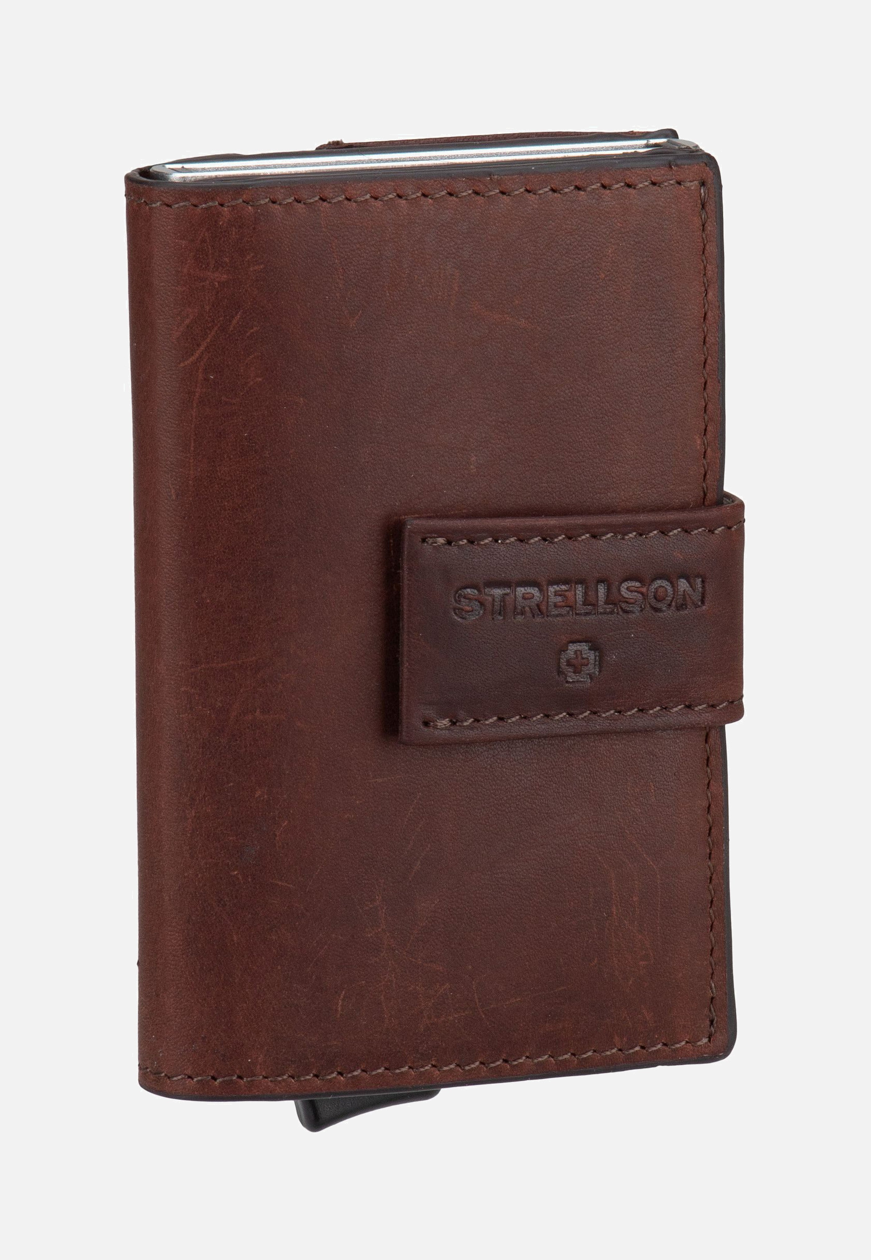 Strellson - Brick Lane C Three E-cage sv8 Dark Brown - Card Holder | Neutral-Image