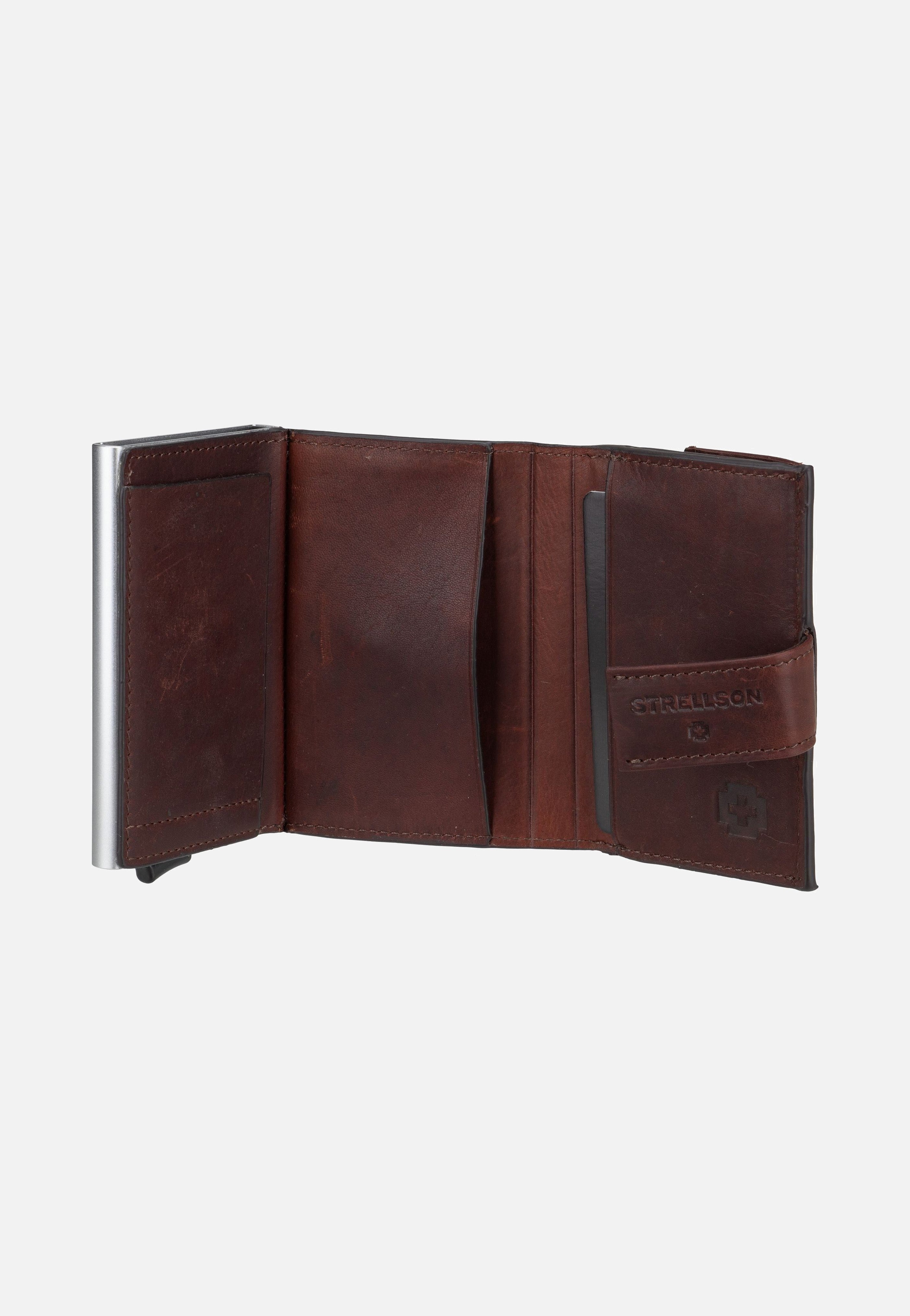 Strellson - Brick Lane C Three E-cage sv8 Dark Brown - Card Holder | Neutral-Image