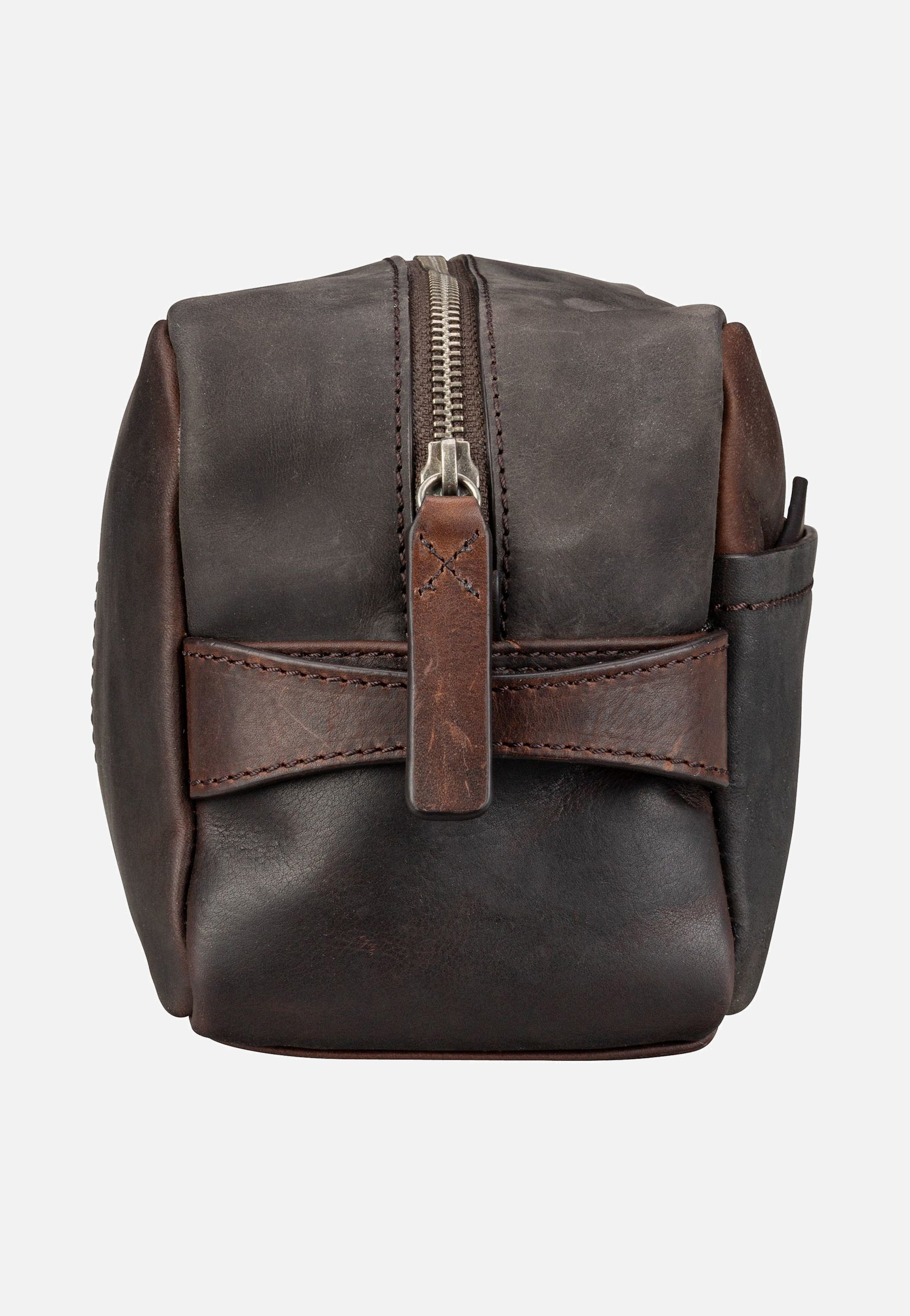 Strellson Brick Lane Dick Washbag SHZ Dark Brown Toiletry Bag
