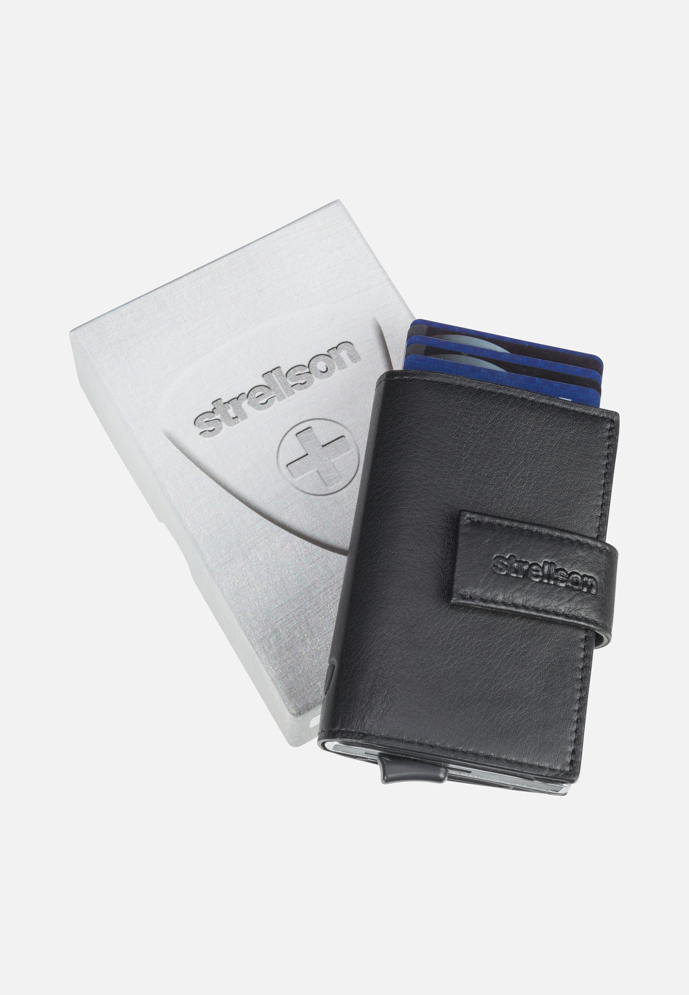 Strellson - Carter C Three E-Cage SV8F Black - Card Holder | Men-Image