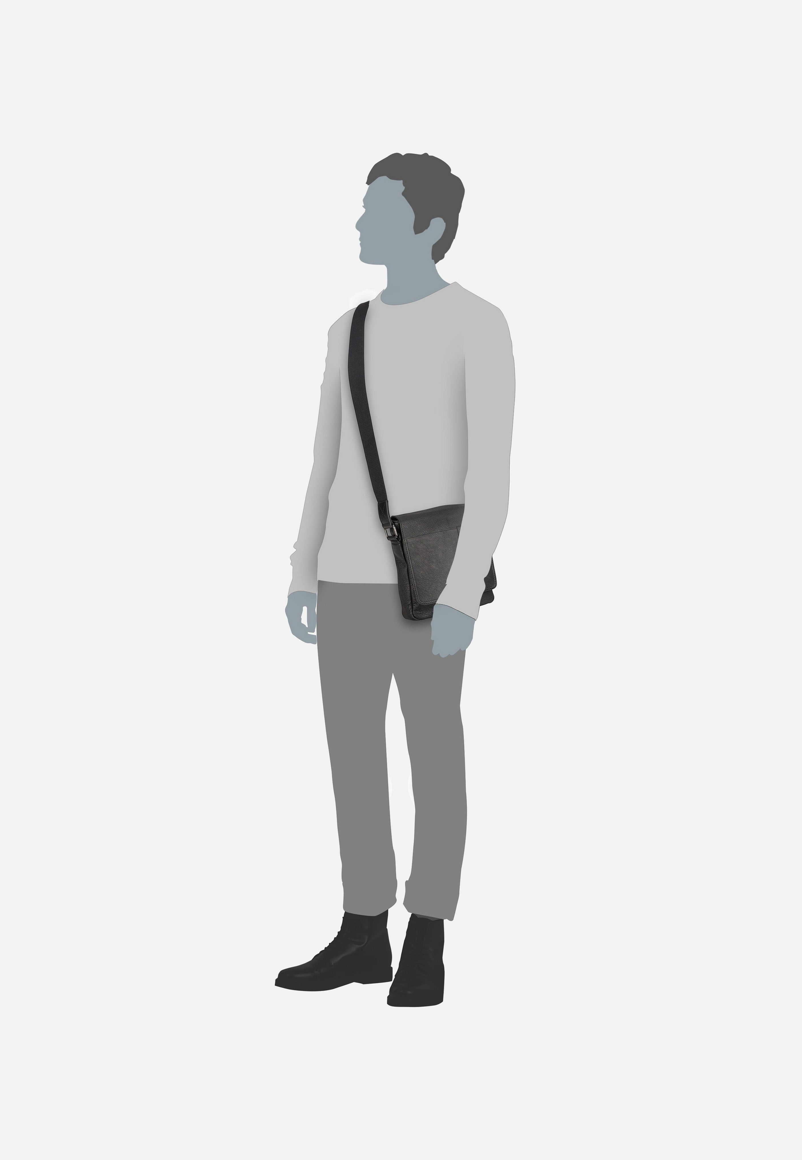 Strellson - Hyde Park Jeremy XSVF Black - Shoulder Bag | Men-Image
