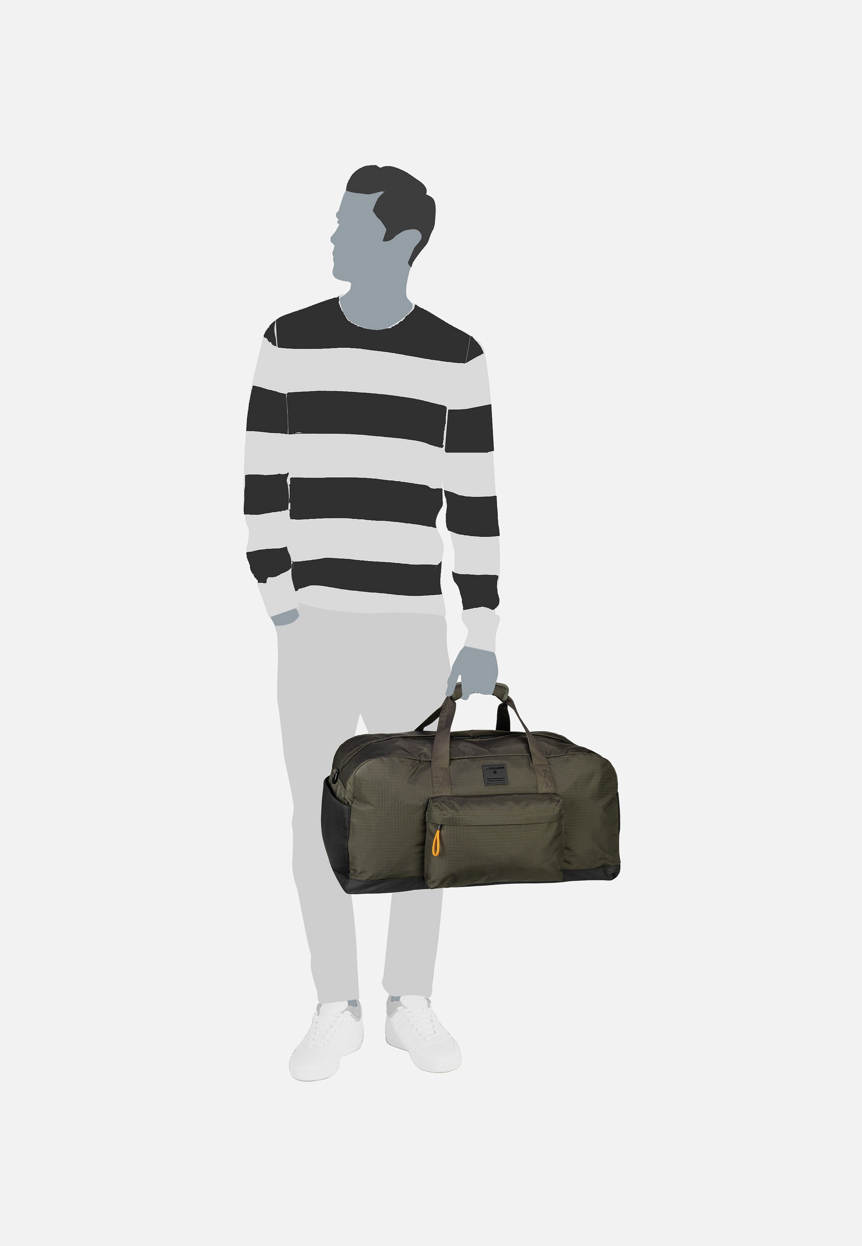 Strellson - Northwood RS Addison Travelbag MHZ Khaki - Weekender | Men-Image