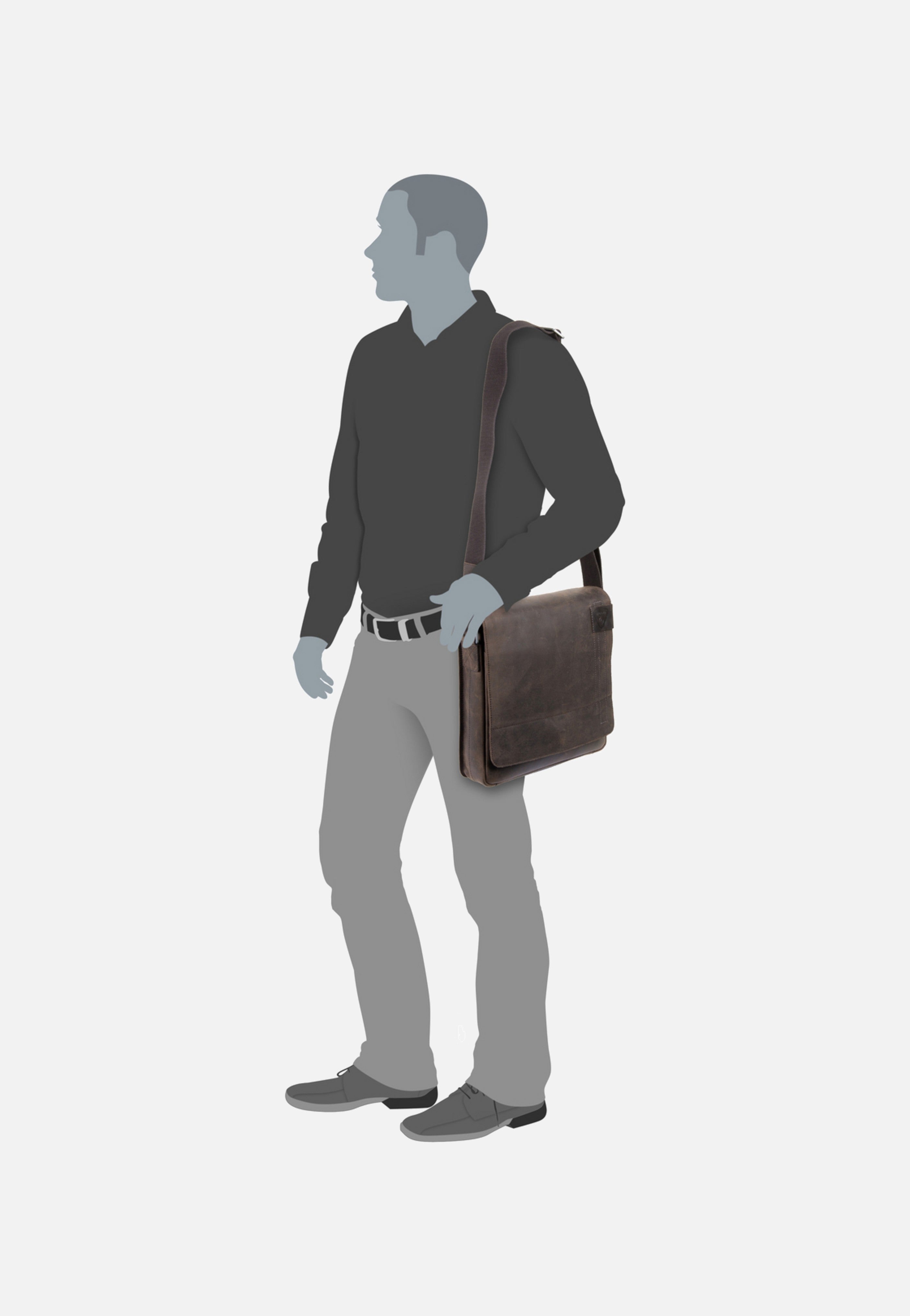 Strellson - Richmond Messenger MV Dark Brown - Shoulder Bag | Men-Image