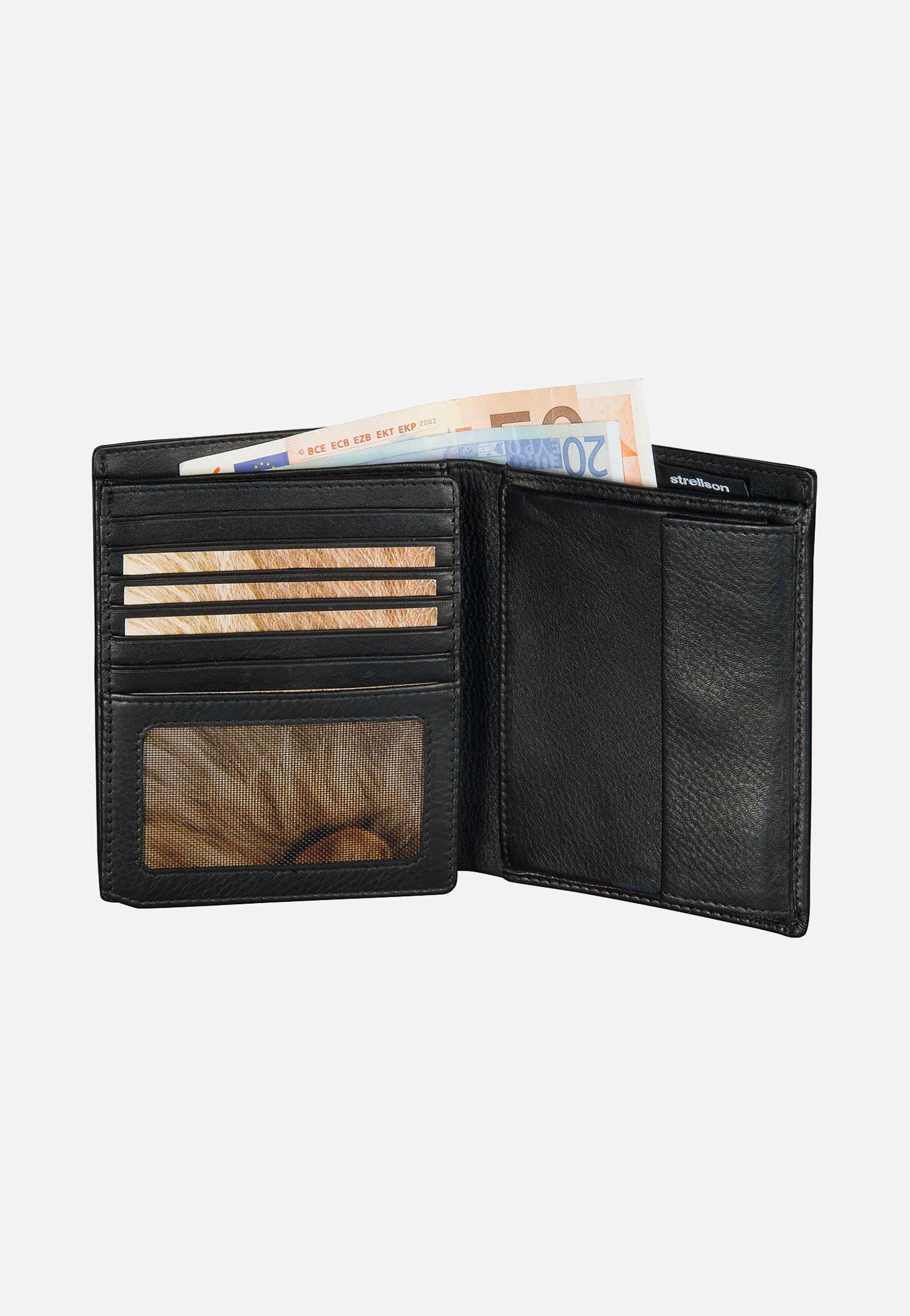 Strellson Carter Bill Fold V15 Black Wallet