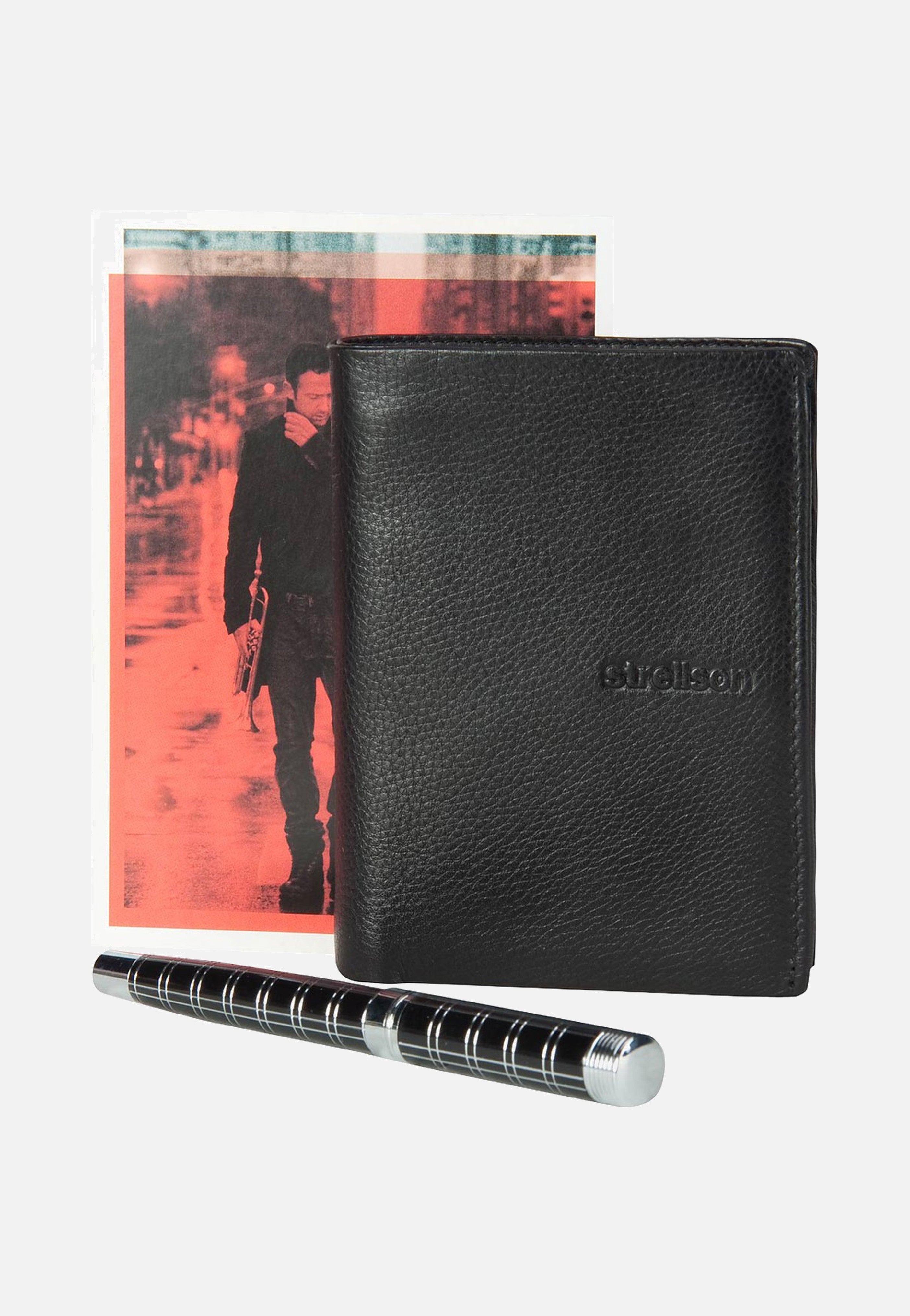 Strellson Carter Bill Fold V8 Black Wallet