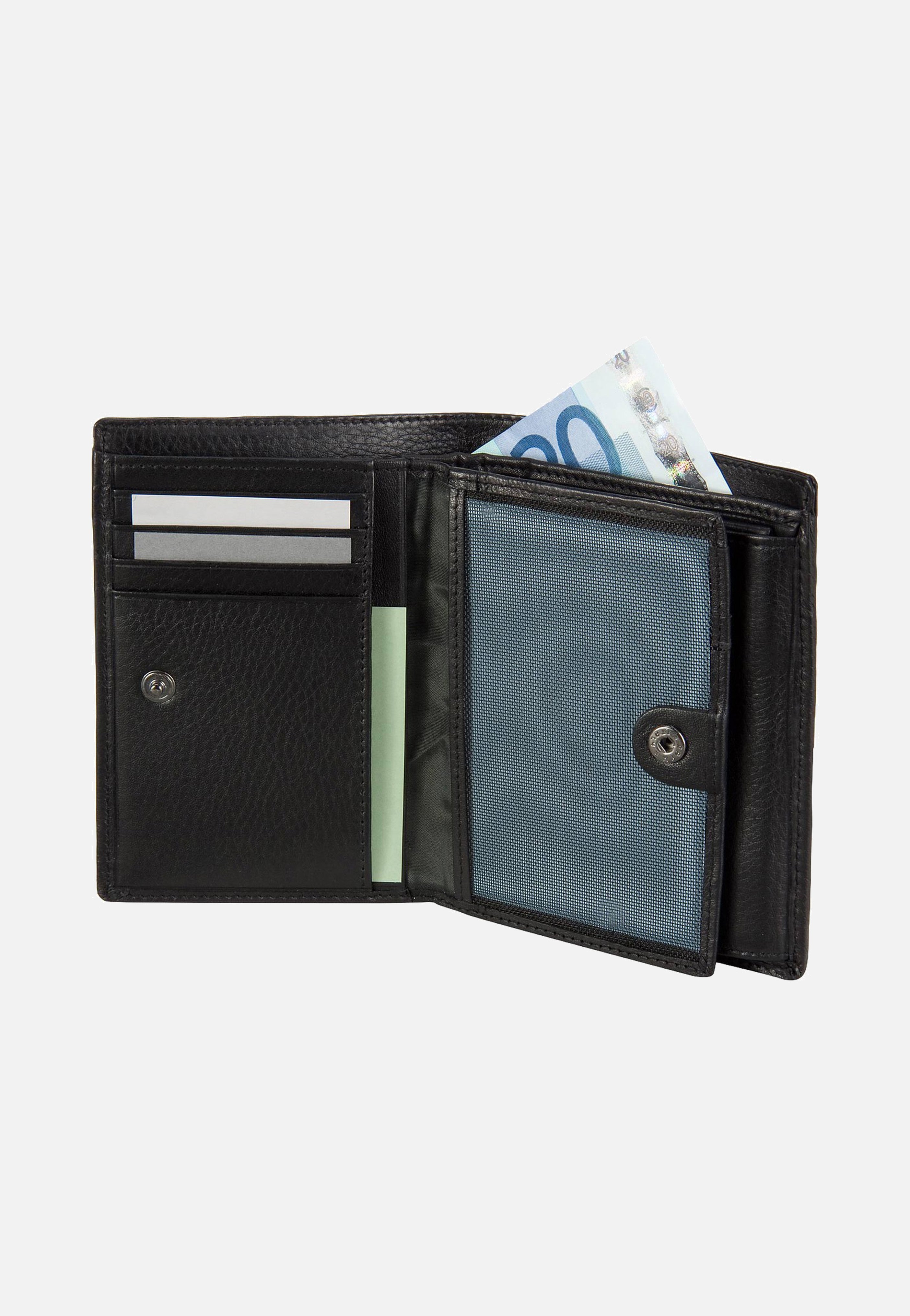 Strellson Carter Bill Fold V8 Black Wallet