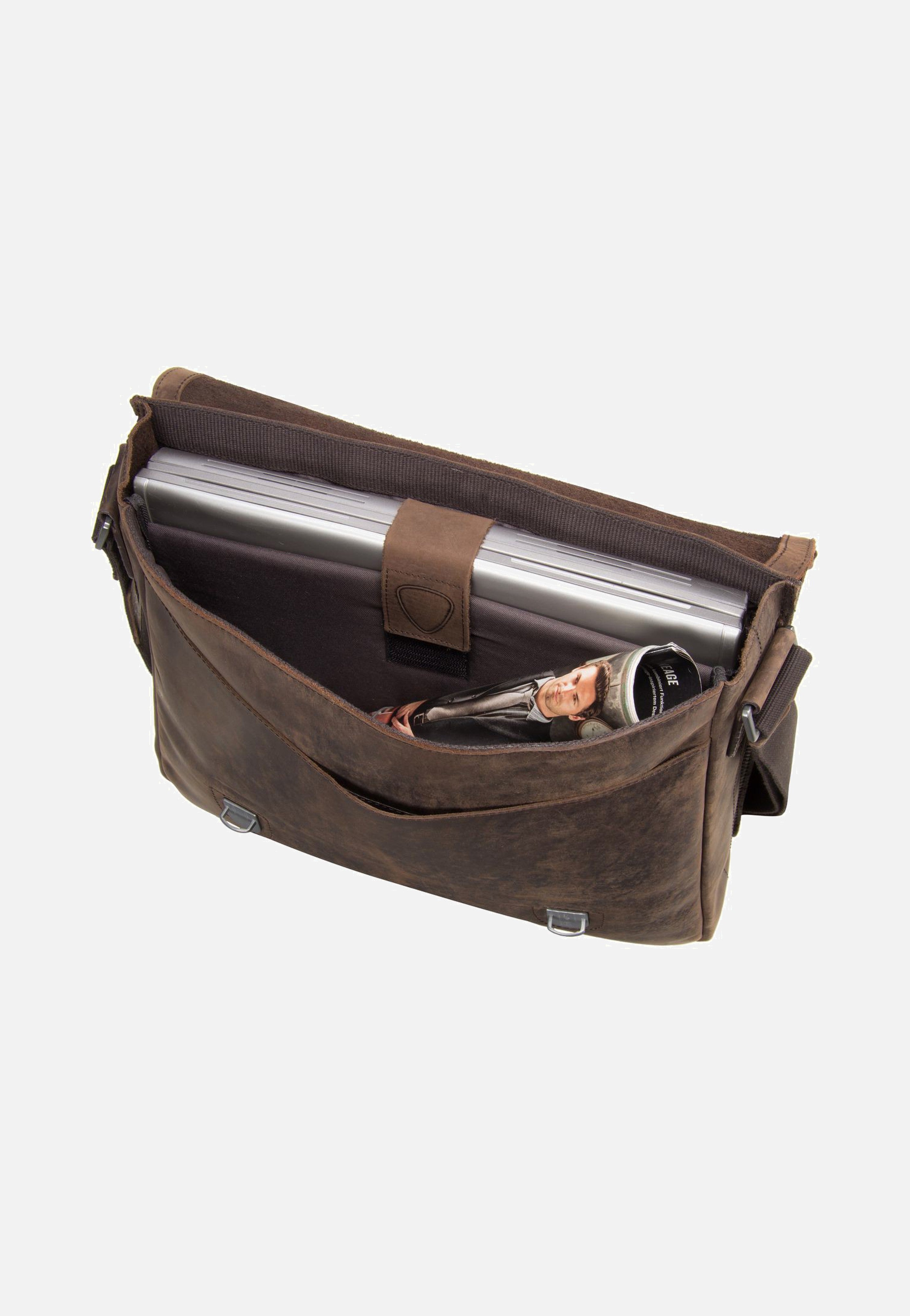 Strellson - Richmond Messenger LH Dark Brown - Messenger Bag | Men-Image