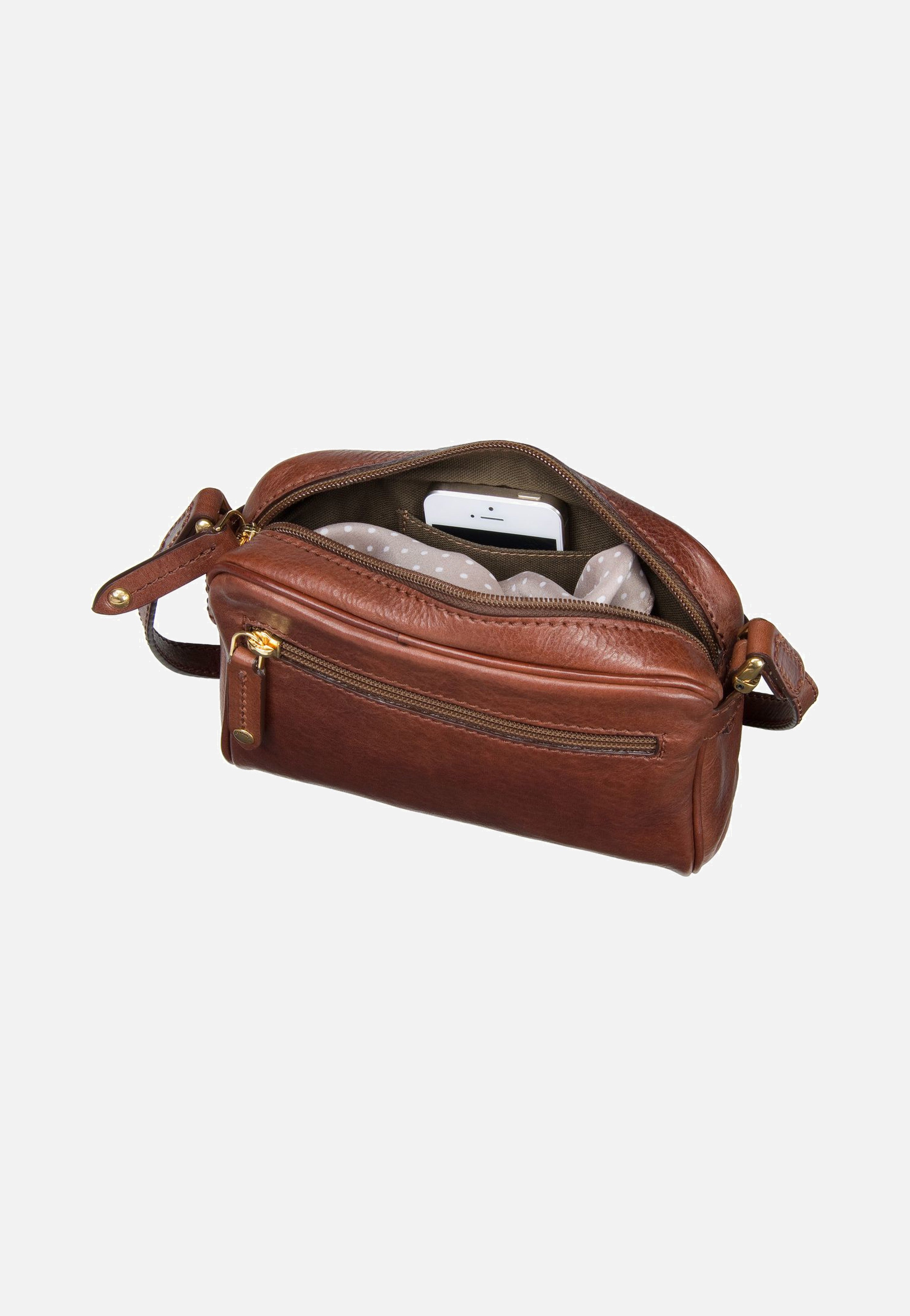 The Bridge Story Donna Shoulder Bag Marrone/Oro Crossbody Bag