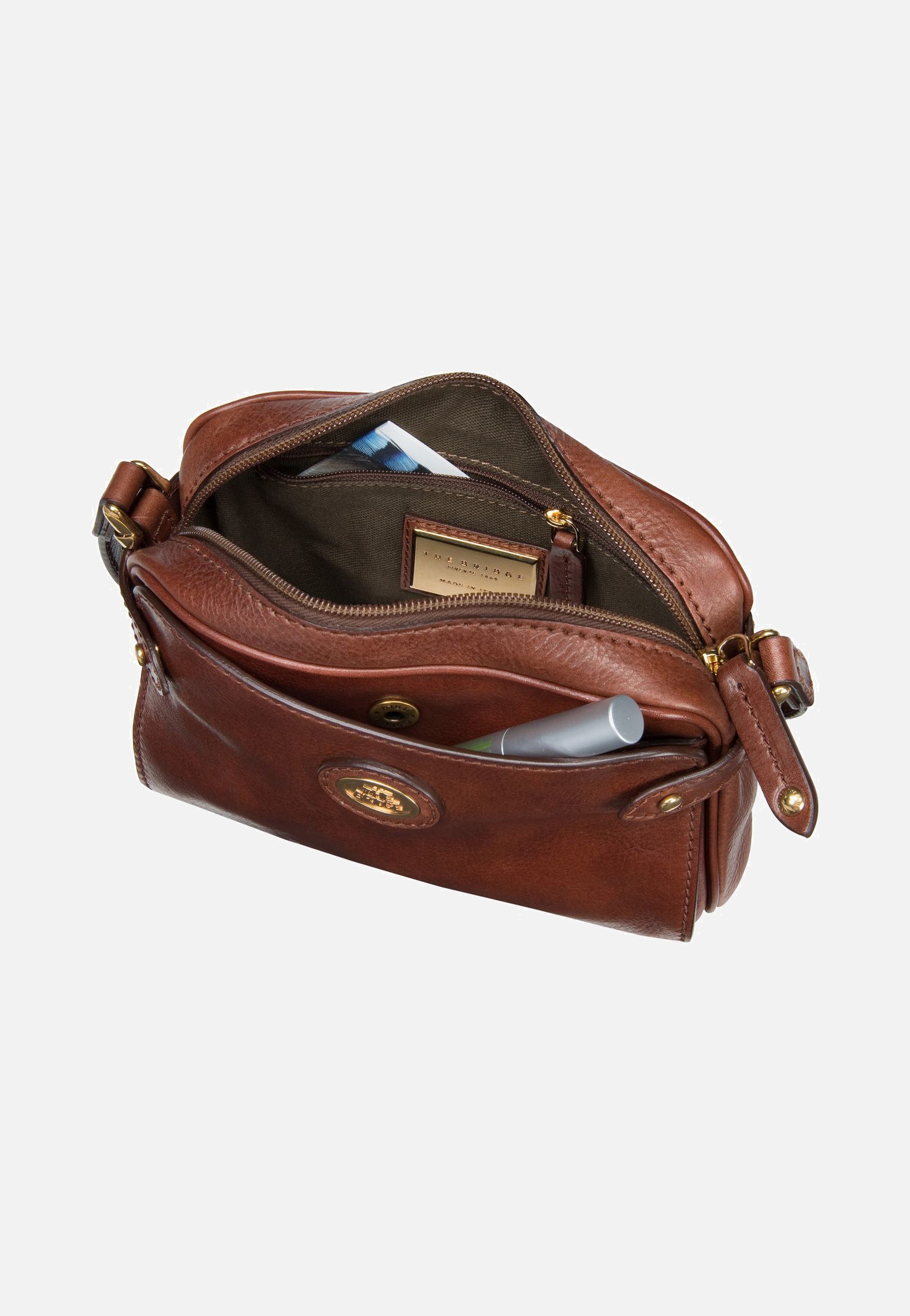 The Bridge - Story Donna Shoulder Bag Marrone/Oro - Crossbody Bag | Women-Image