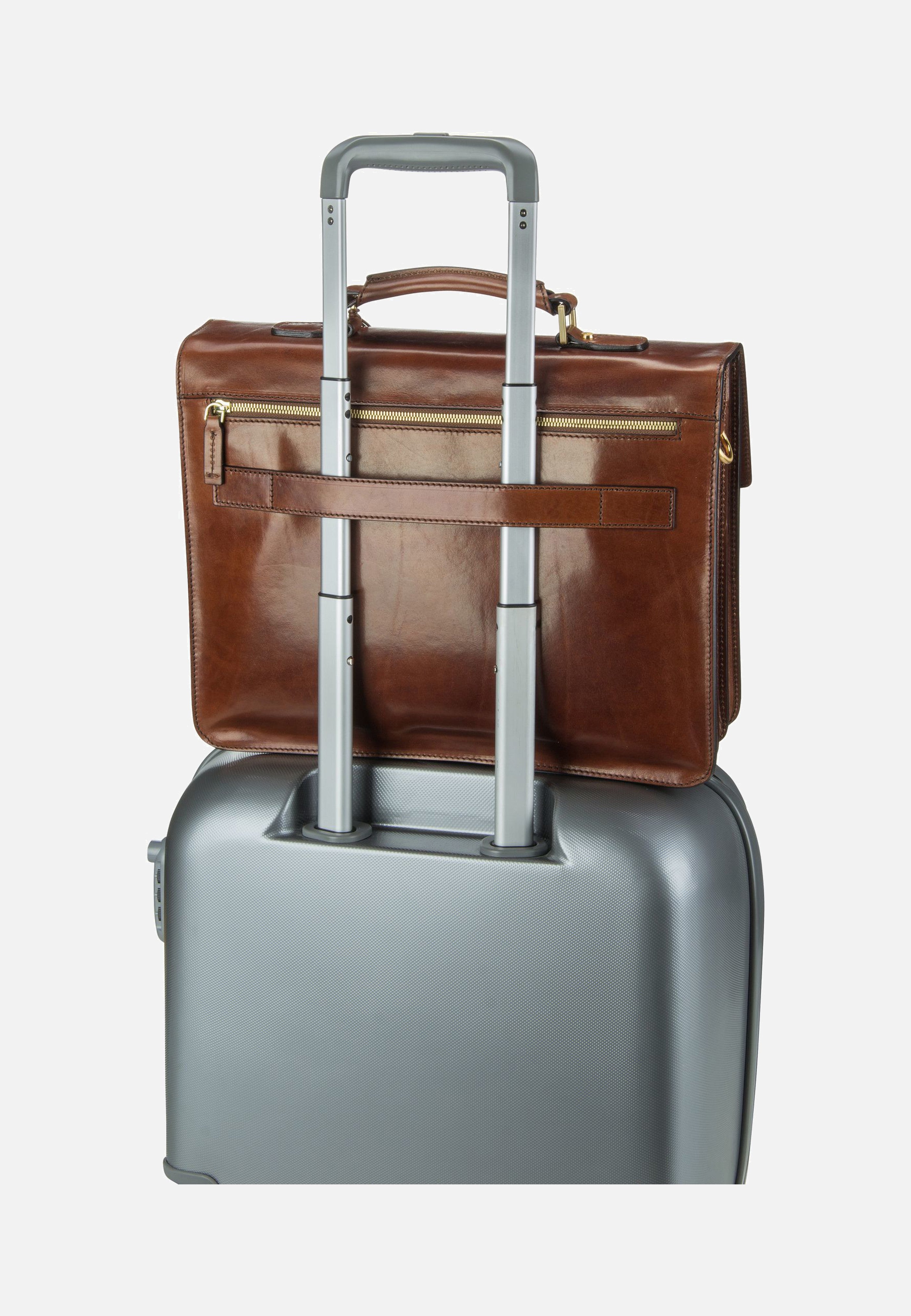 The Bridge - Story Uomo 3721 Marrone/Oro - Briefcase | Men-Image