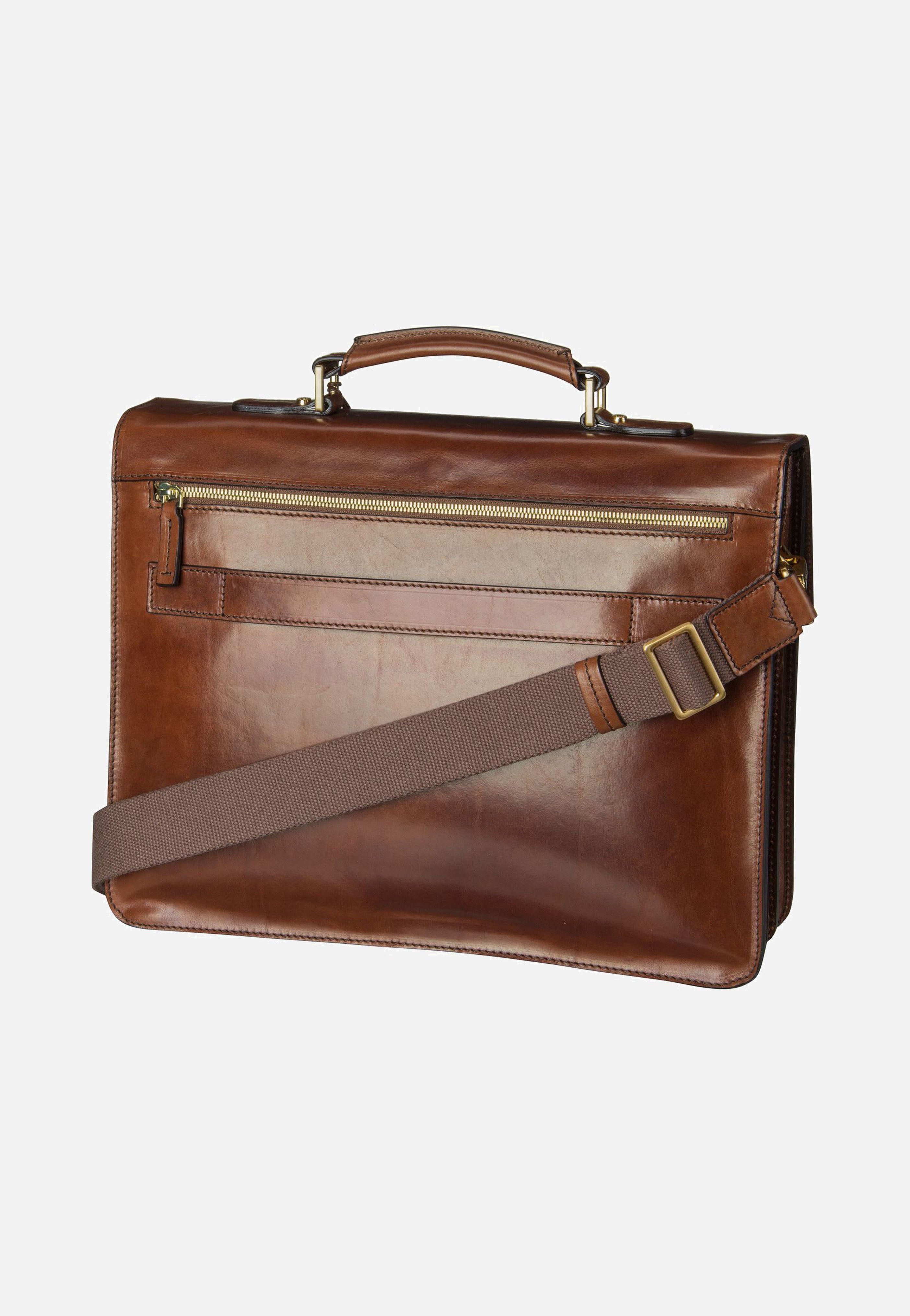 The Bridge - Story Uomo 3721 Marrone/Oro - Briefcase | Men-Image