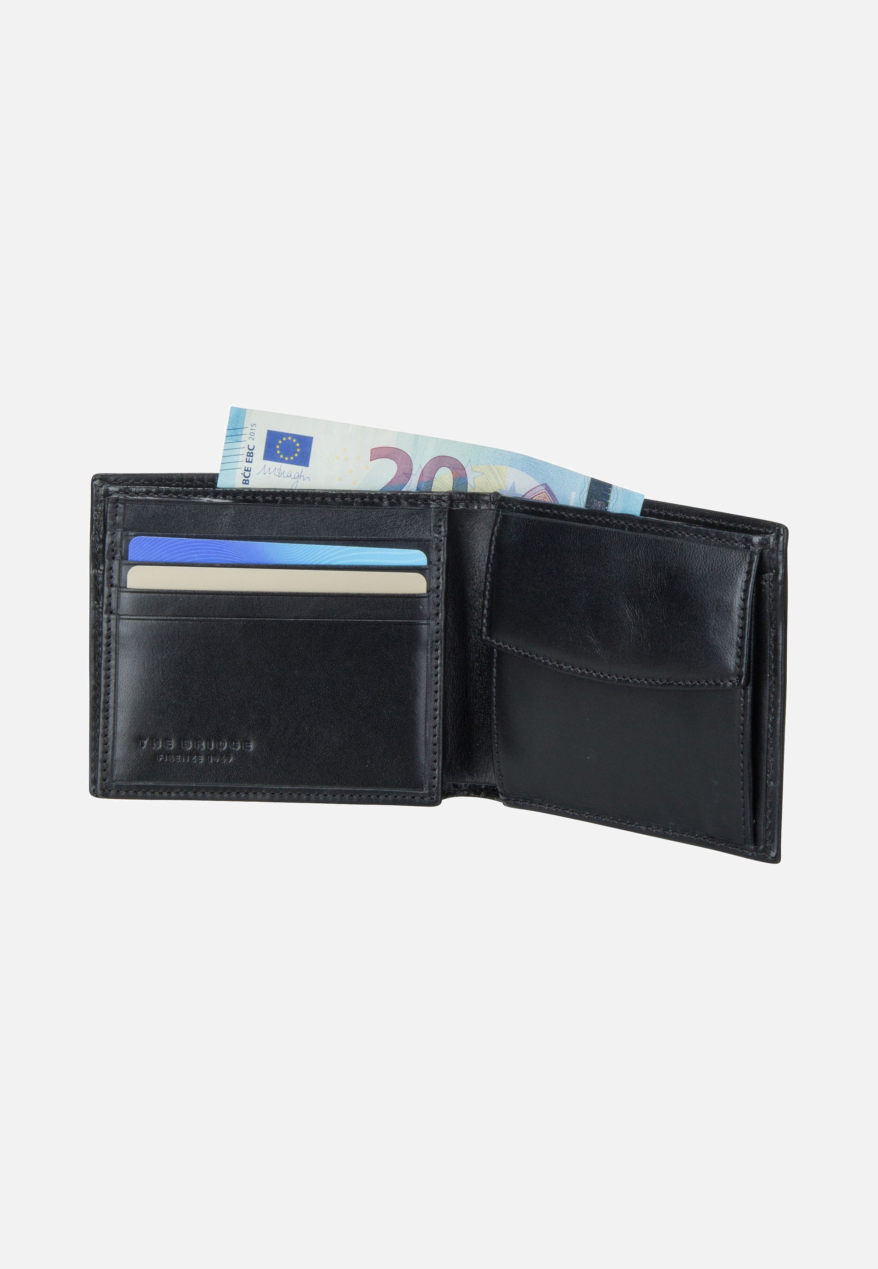 The Bridge Story Uomo 4850 Nero/Rutenio Wallet