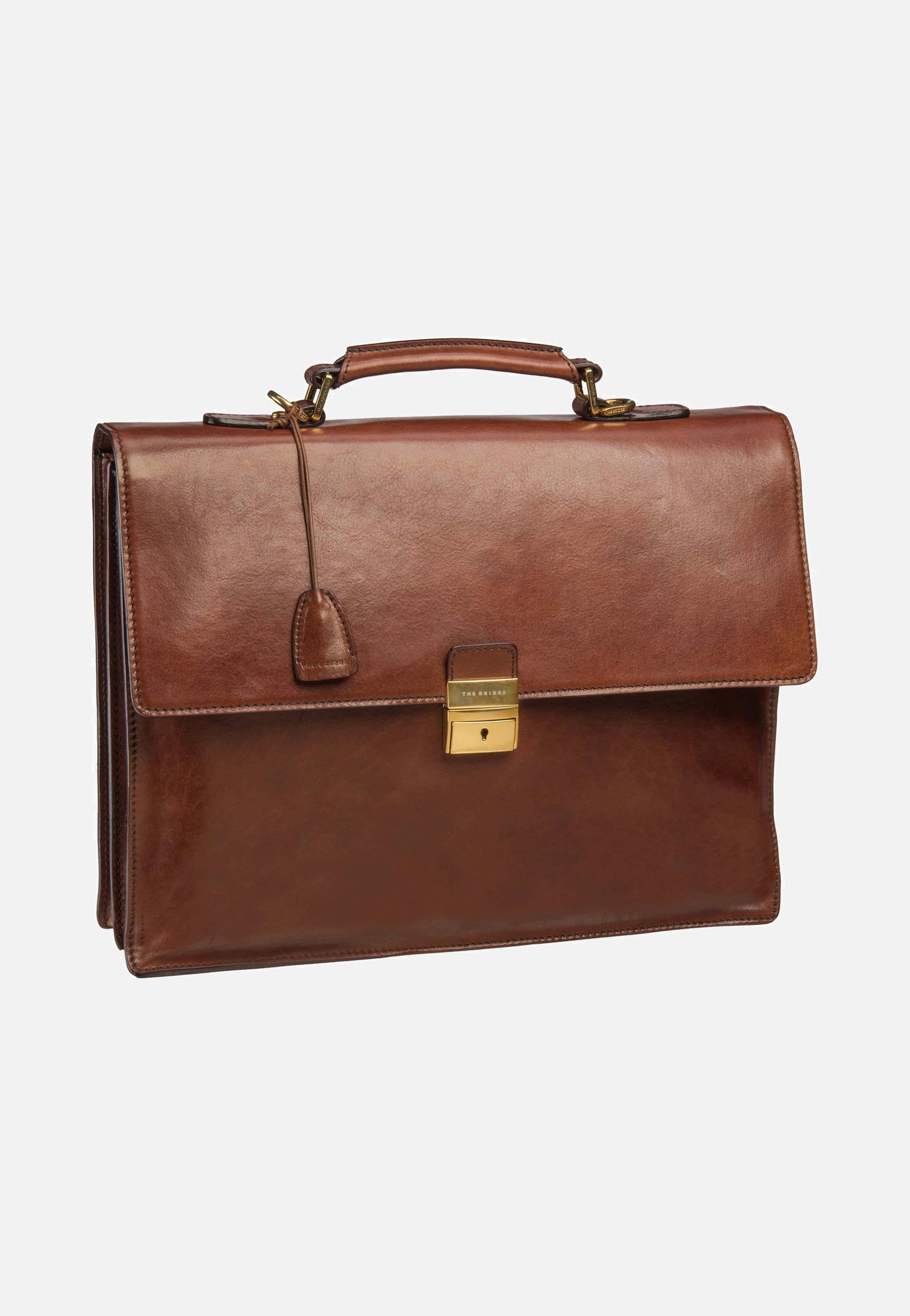 The Bridge - Story Uomo 2527 Marrone/Oro Vintage - Briefcase | Men-Image