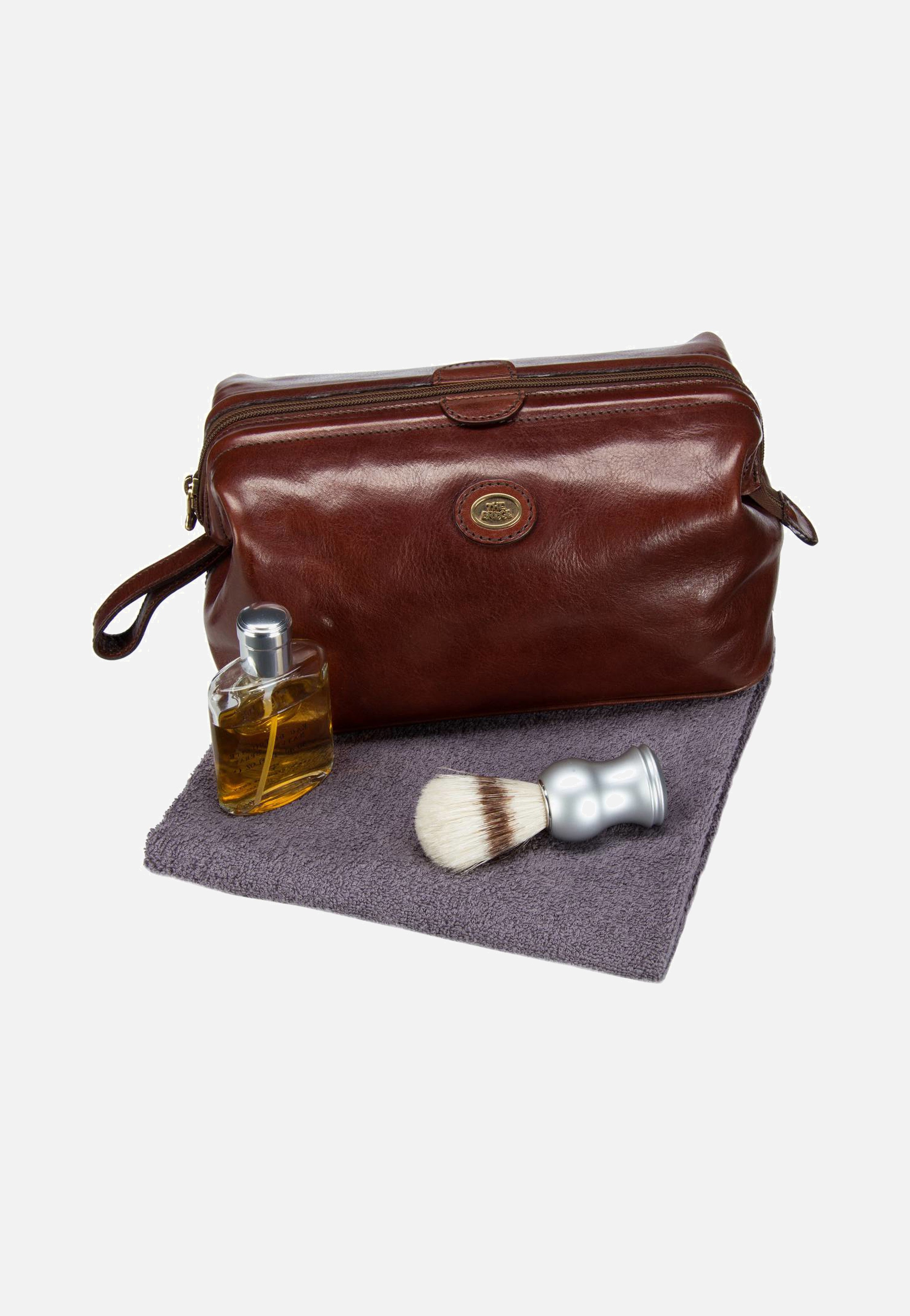 The Bridge - Story Viaggio Kulturtasche Braun - Toiletry Bag | Men-Image