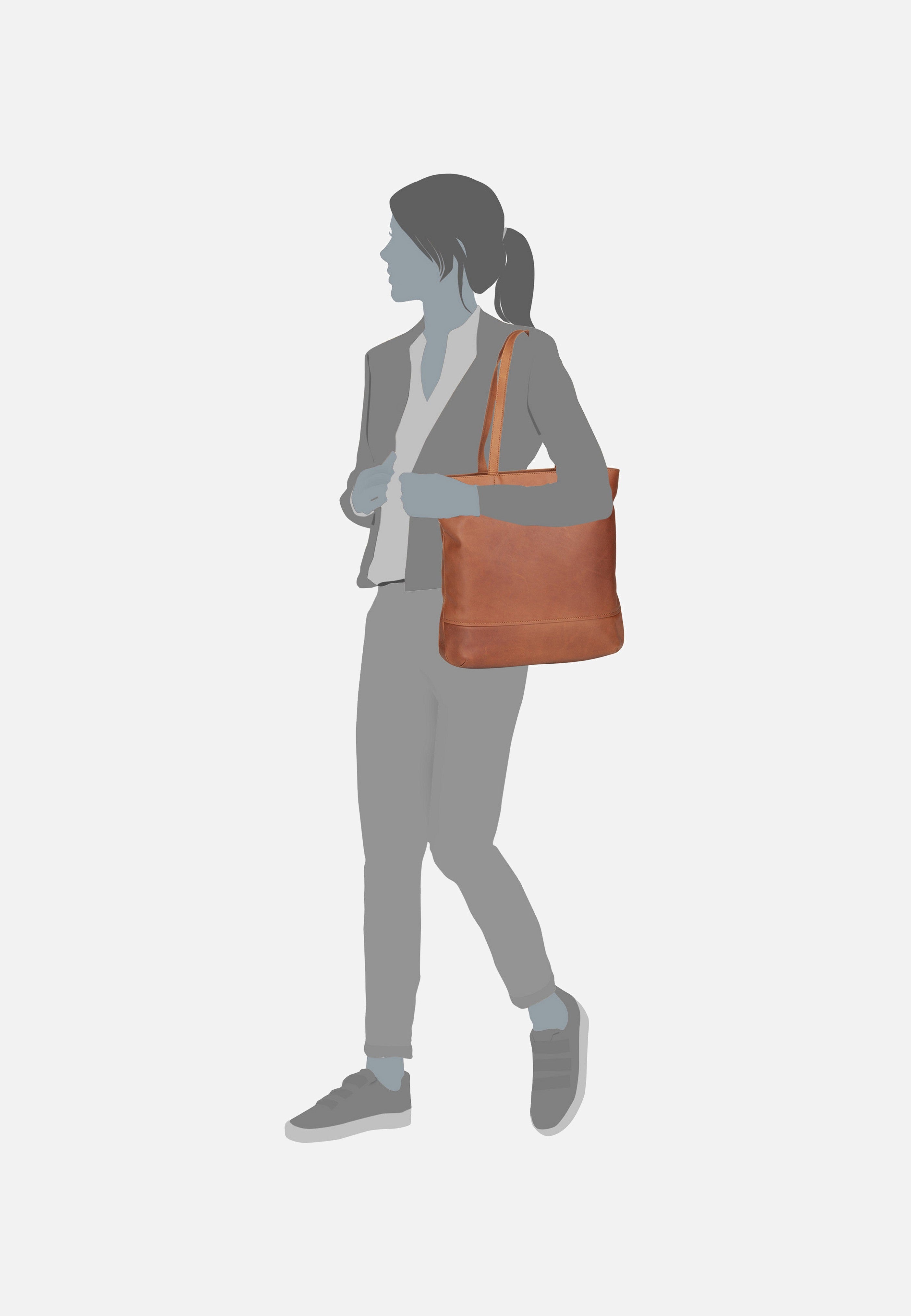 The Chesterfield Brand Emilia 0210 Cognac Shopper  