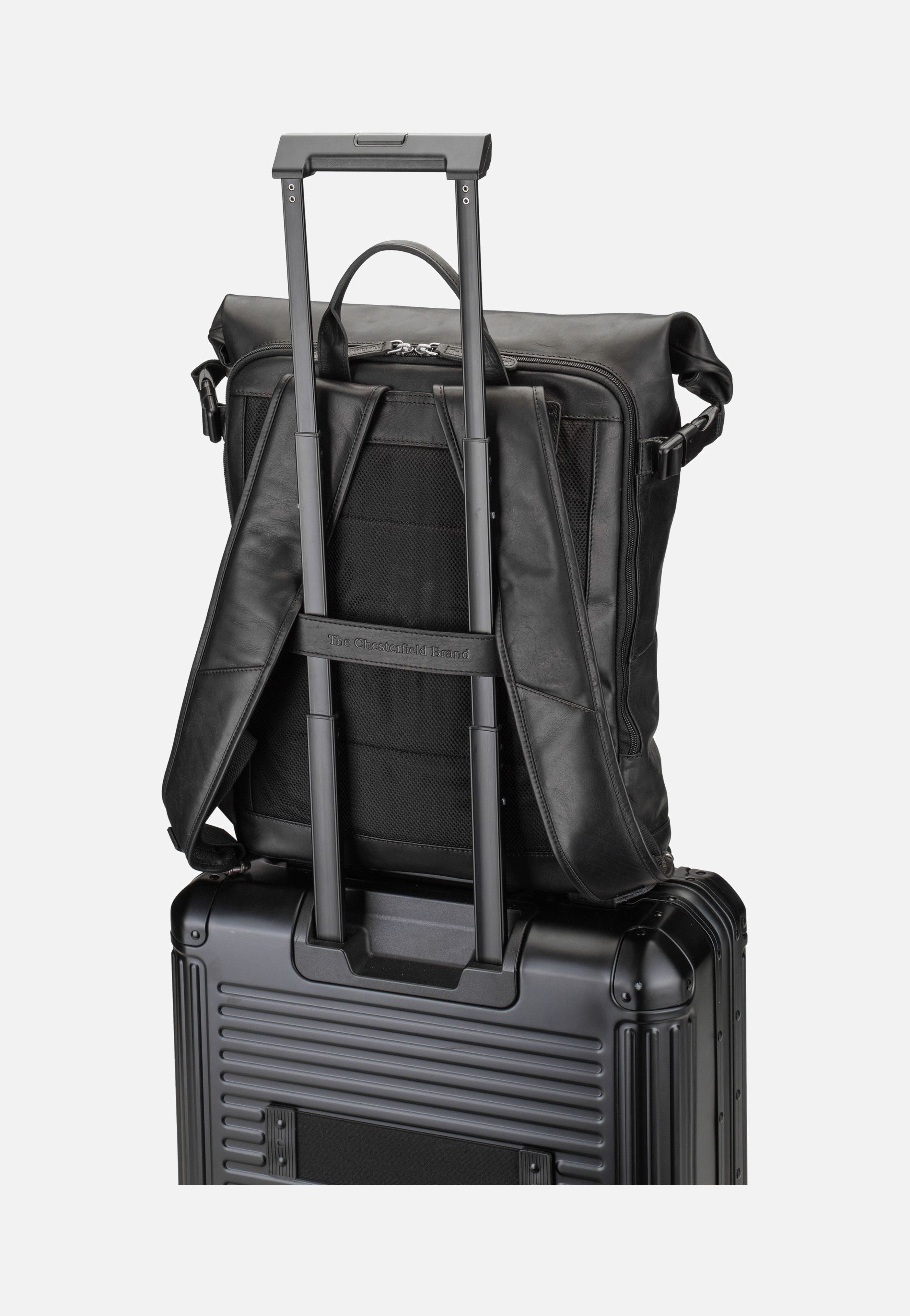 The Chesterfield Brand - Liverpool 0309 Black - Rolltop Backpack | Men-Image