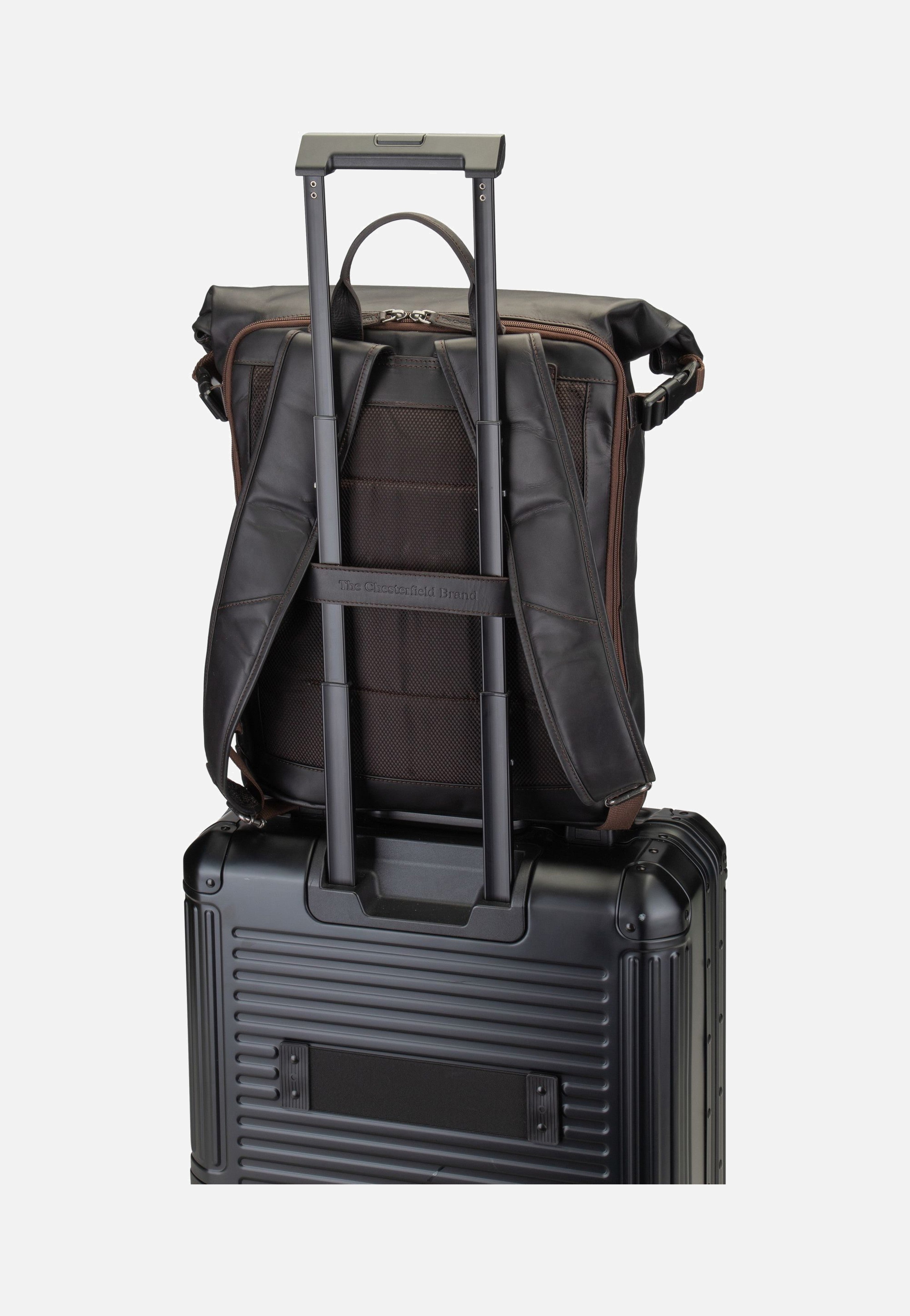 The Chesterfield Brand - Liverpool 0309 Brown - Rolltop Backpack | Men-Image
