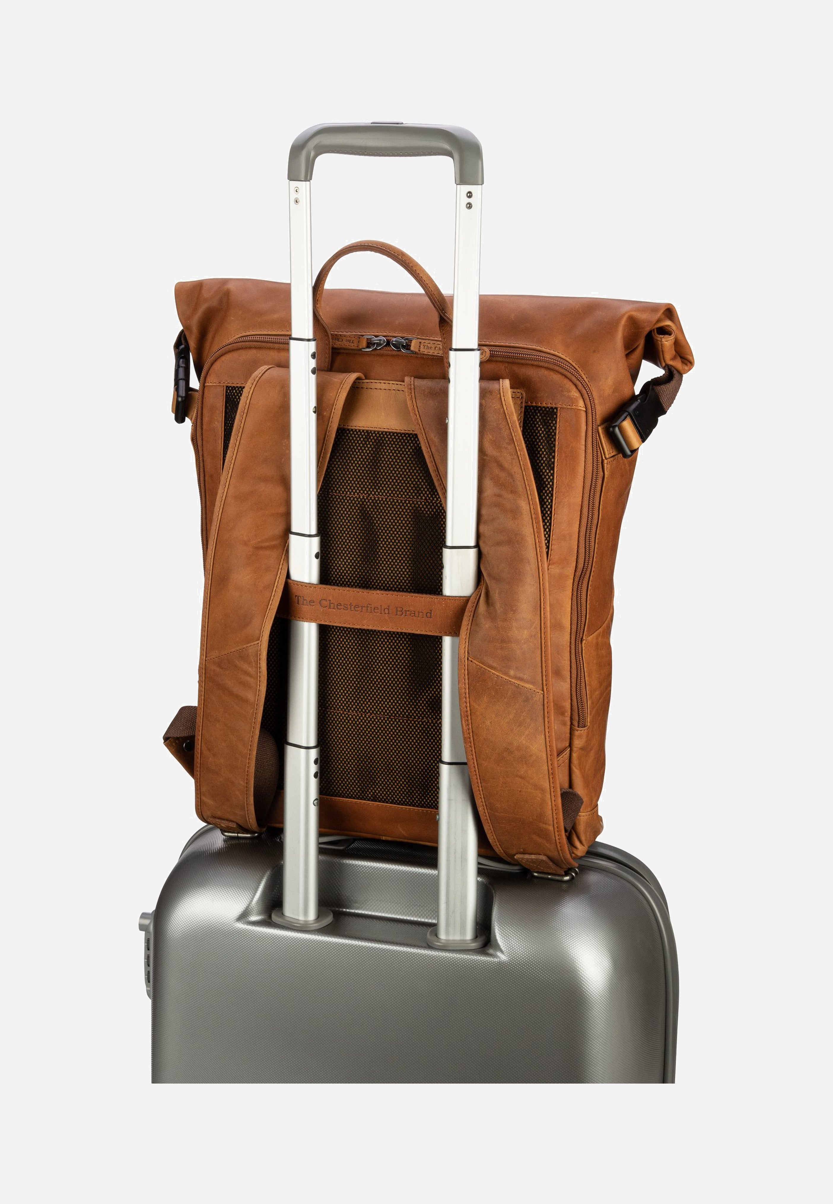 The Chesterfield Brand - Liverpool 0309 Cognac - Rolltop Backpack | Men-Image