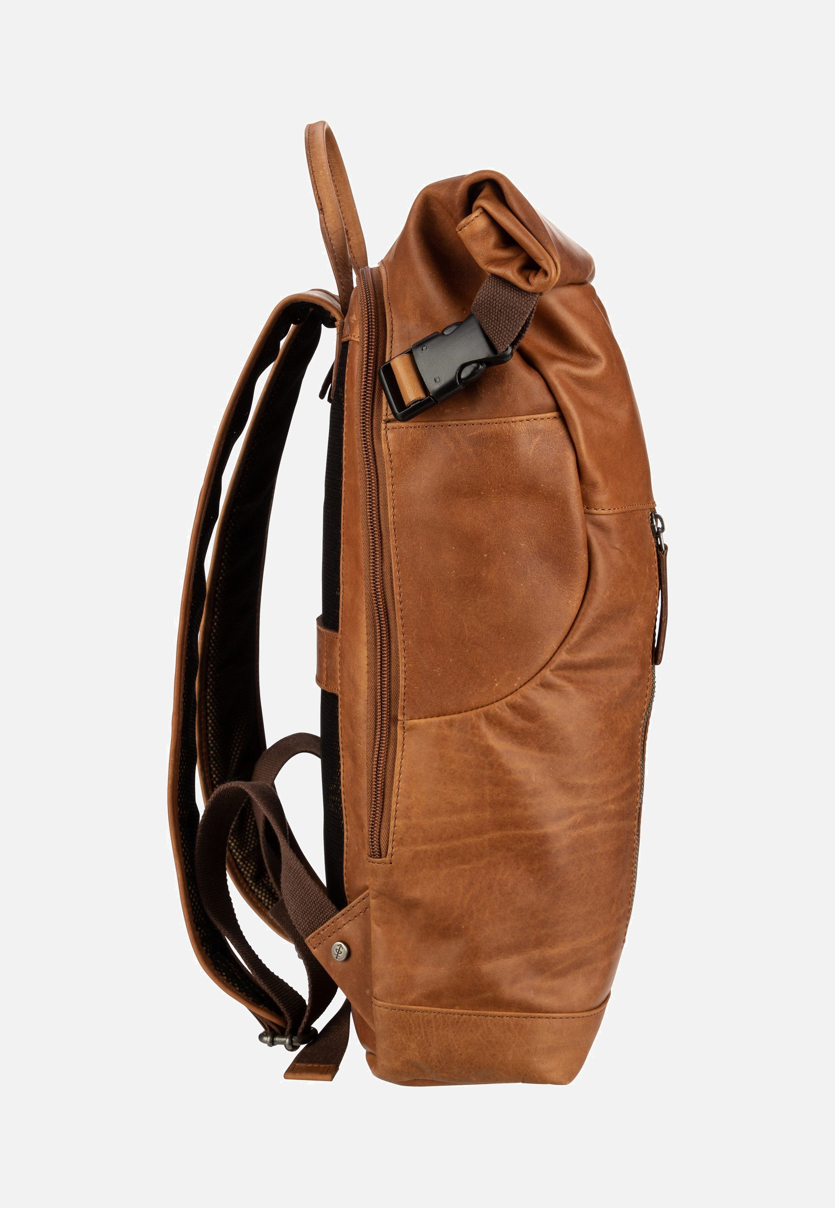 The Chesterfield Brand - Liverpool 0309 Cognac - Rolltop Backpack | Men-Image