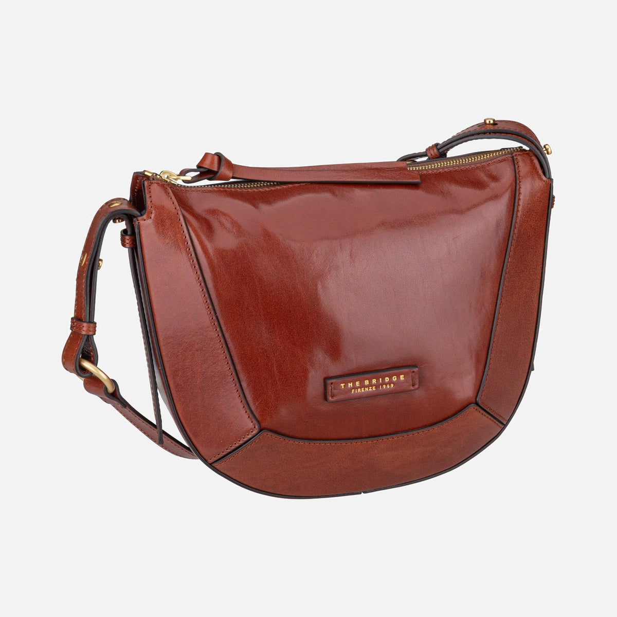 The Bridge Fedora Crossbody Marrone/Oro - Crossbody Bag | Sakoi