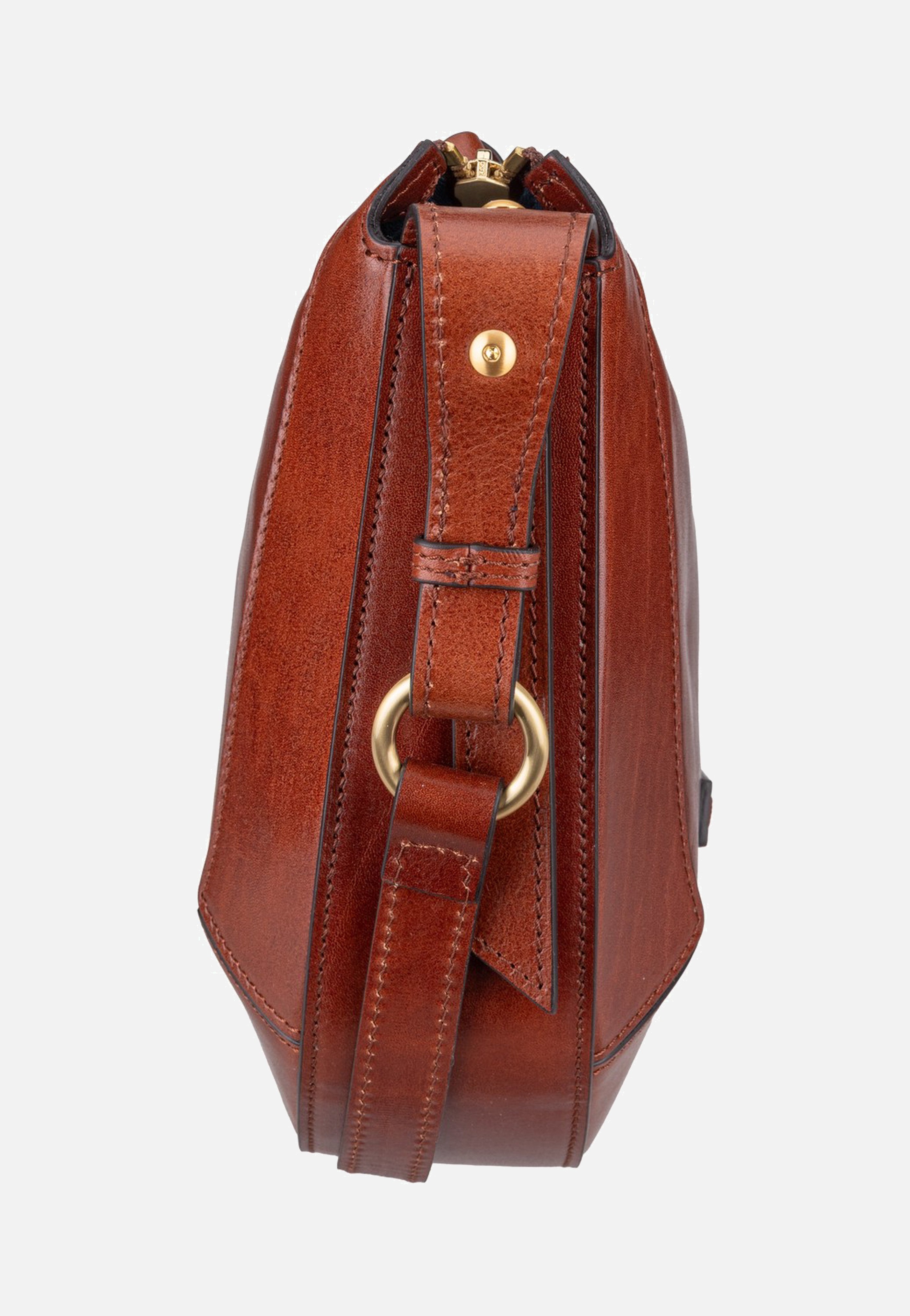 The Bridge Fedora Crossbody Marrone/Oro - Crossbody Bag | Sakoi