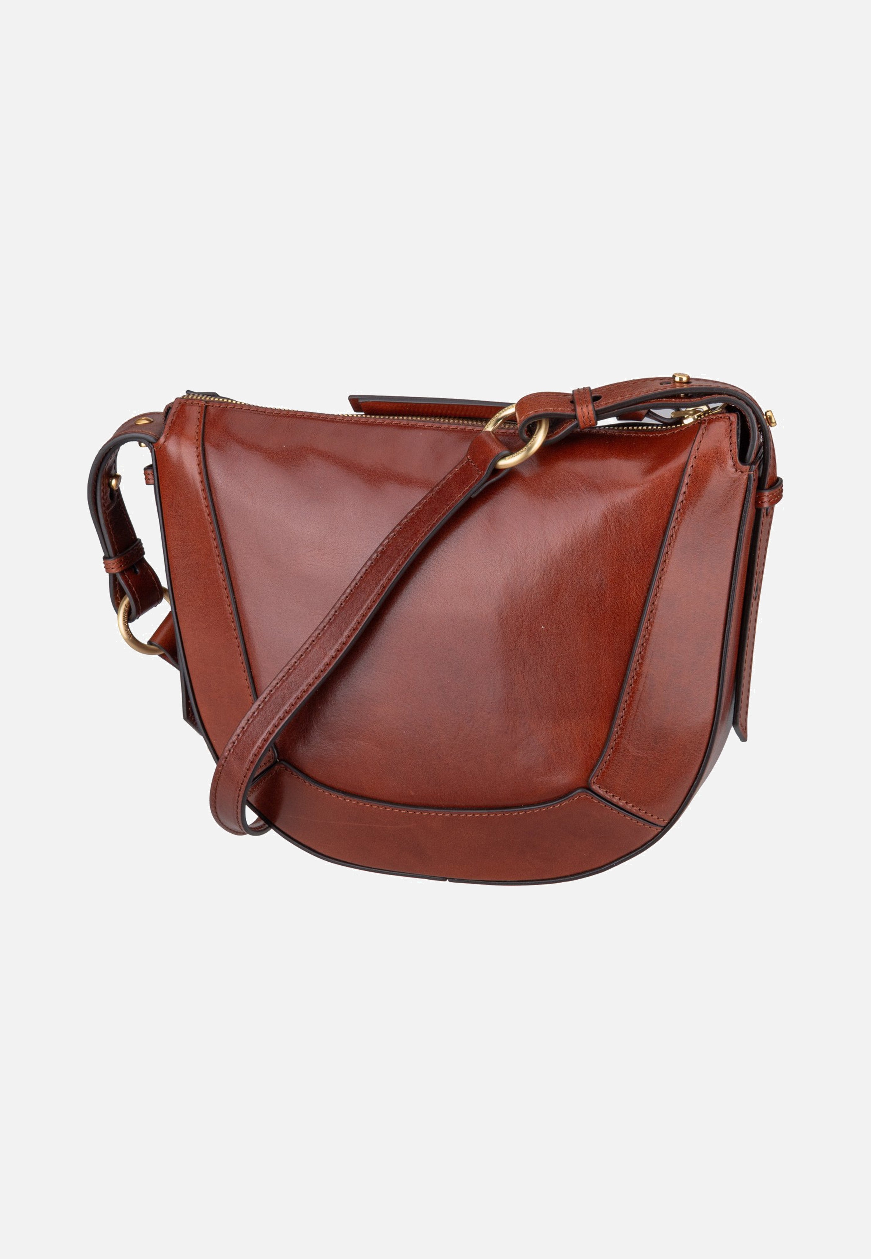 The Bridge Fedora Crossbody Marrone/Oro - Crossbody Bag | Sakoi