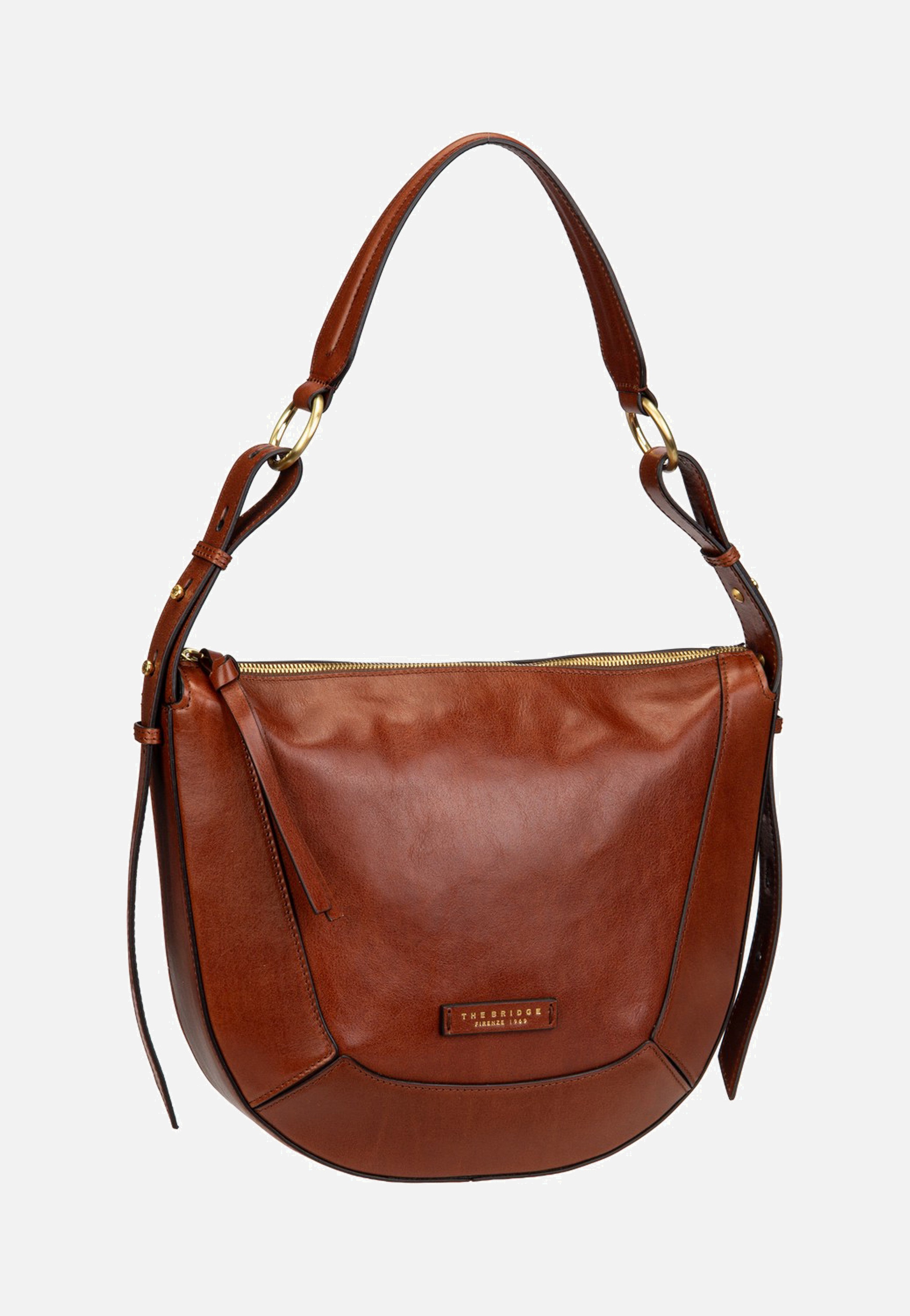 The Bridge Fedora Shoulder Marrone/Oro Hobo Bag