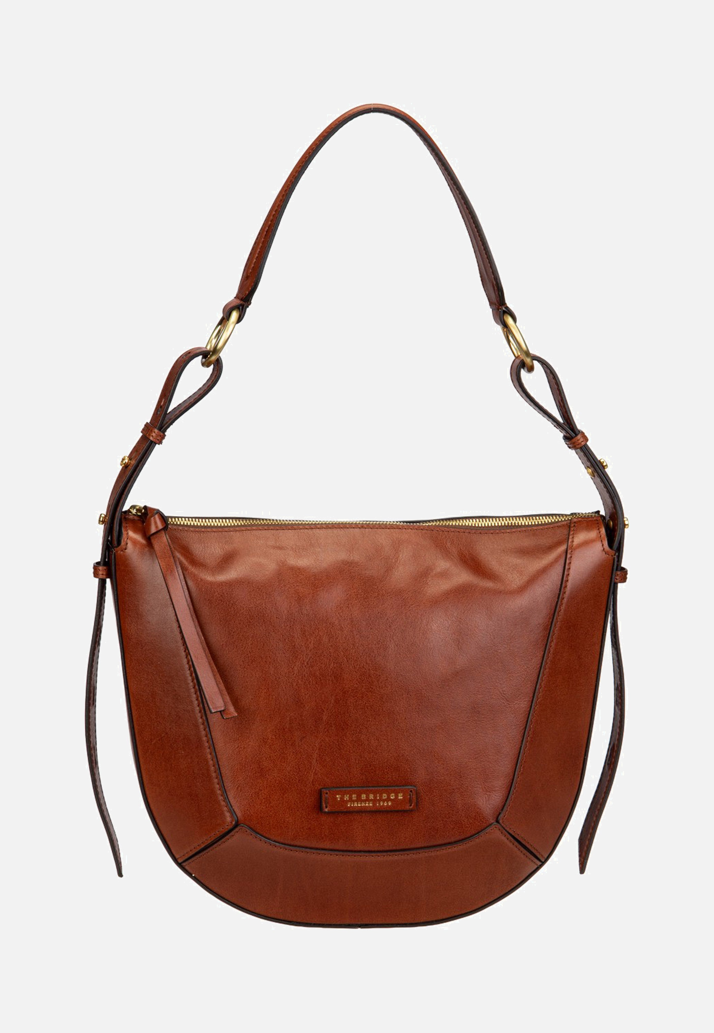 The Bridge Fedora Shoulder Marrone/Oro Hobo Bag