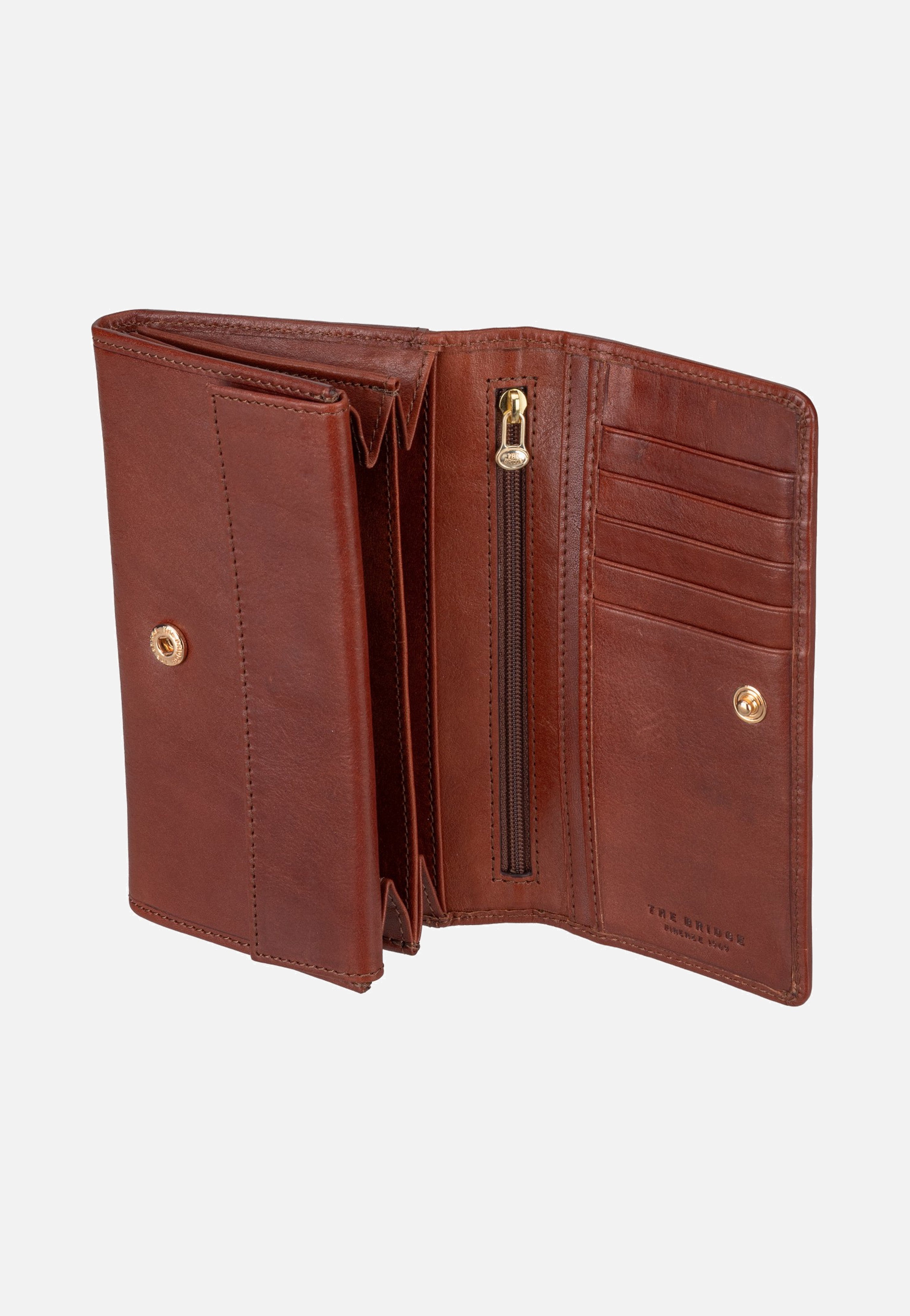 The Bridge Stodo Continental Marrone/Oro Wallet