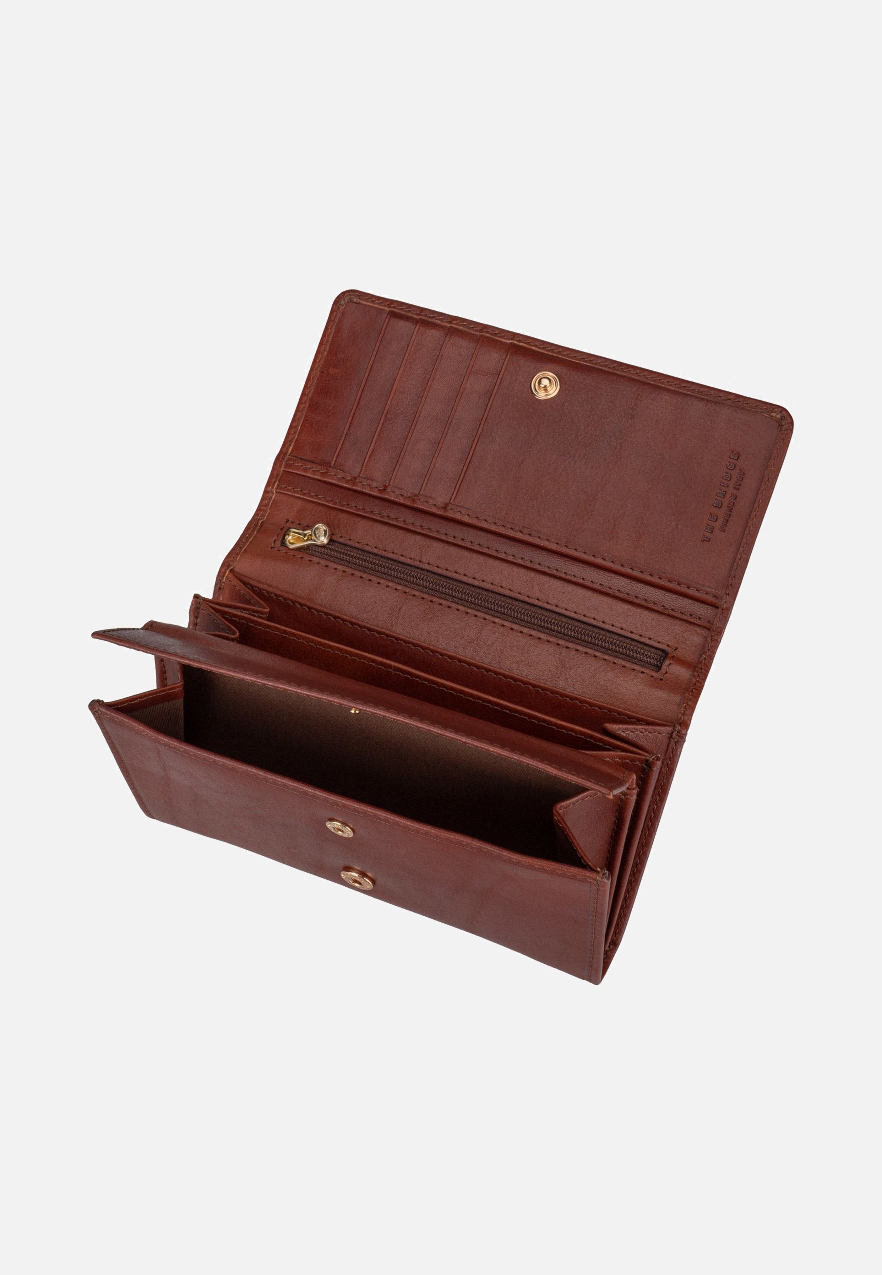 The Bridge Stodo Continental Marrone/Oro Wallet