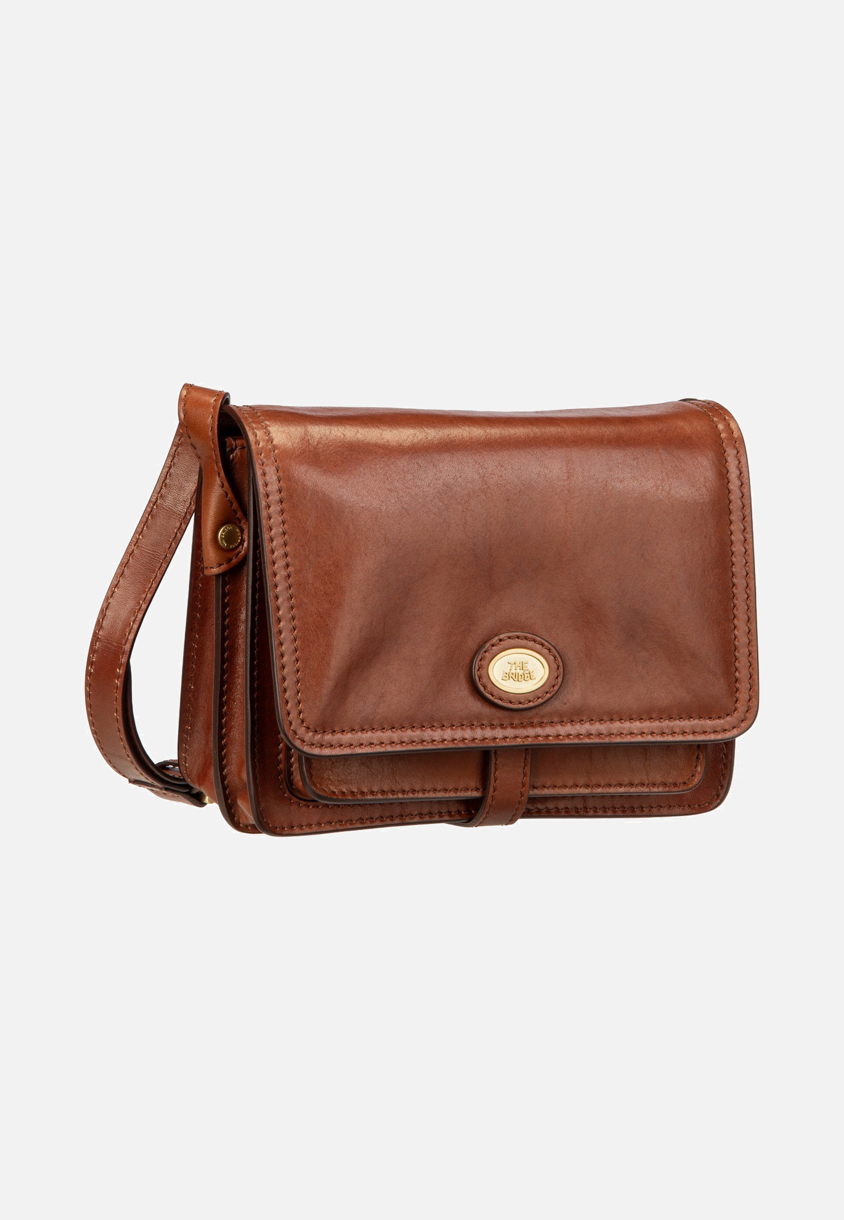The Bridge Stodo Crossbody Marrone/Oro Crossbody Bag
