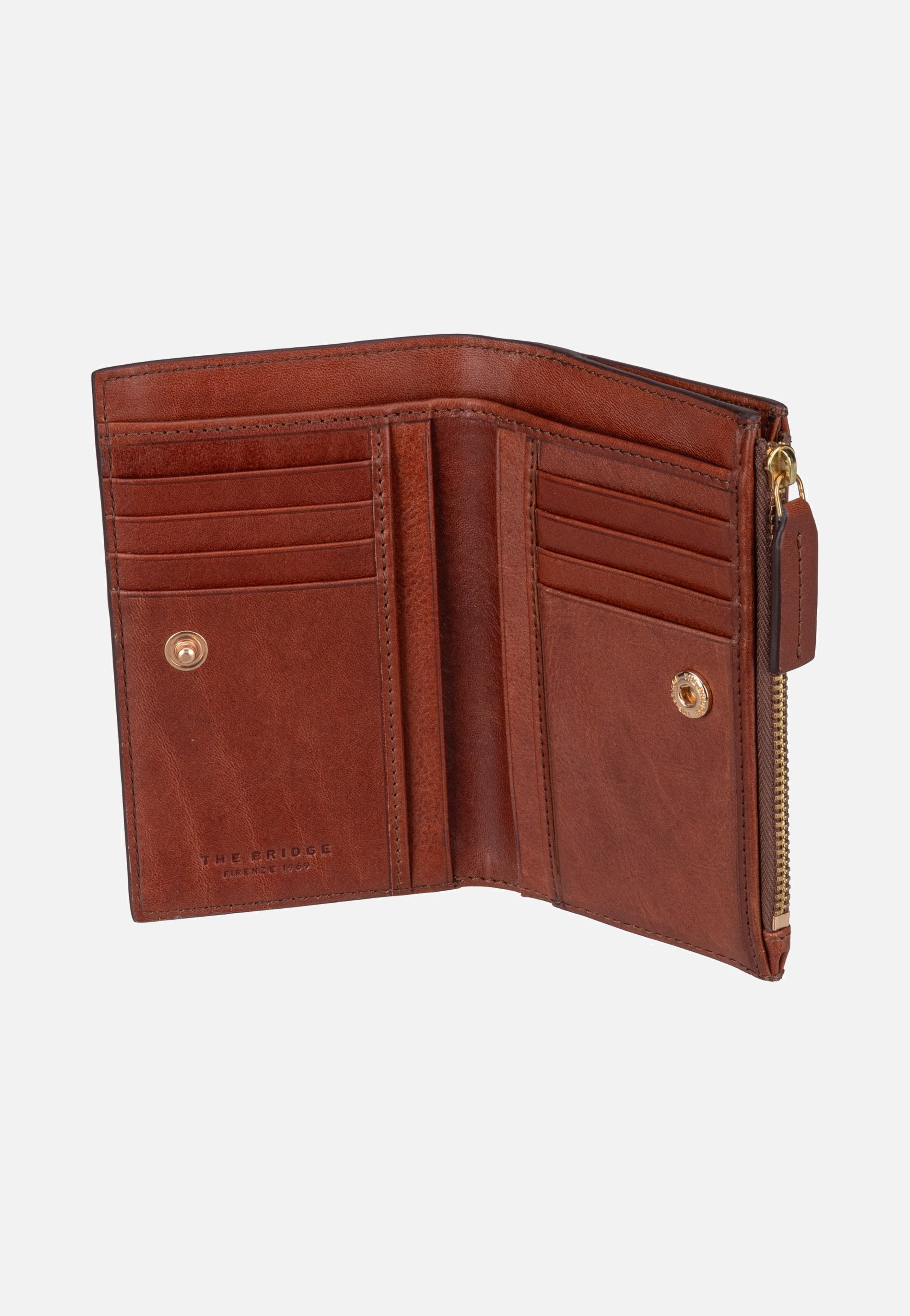 The Bridge Stodo Medium W/Zip Pocket Marrone/Oro Wallet