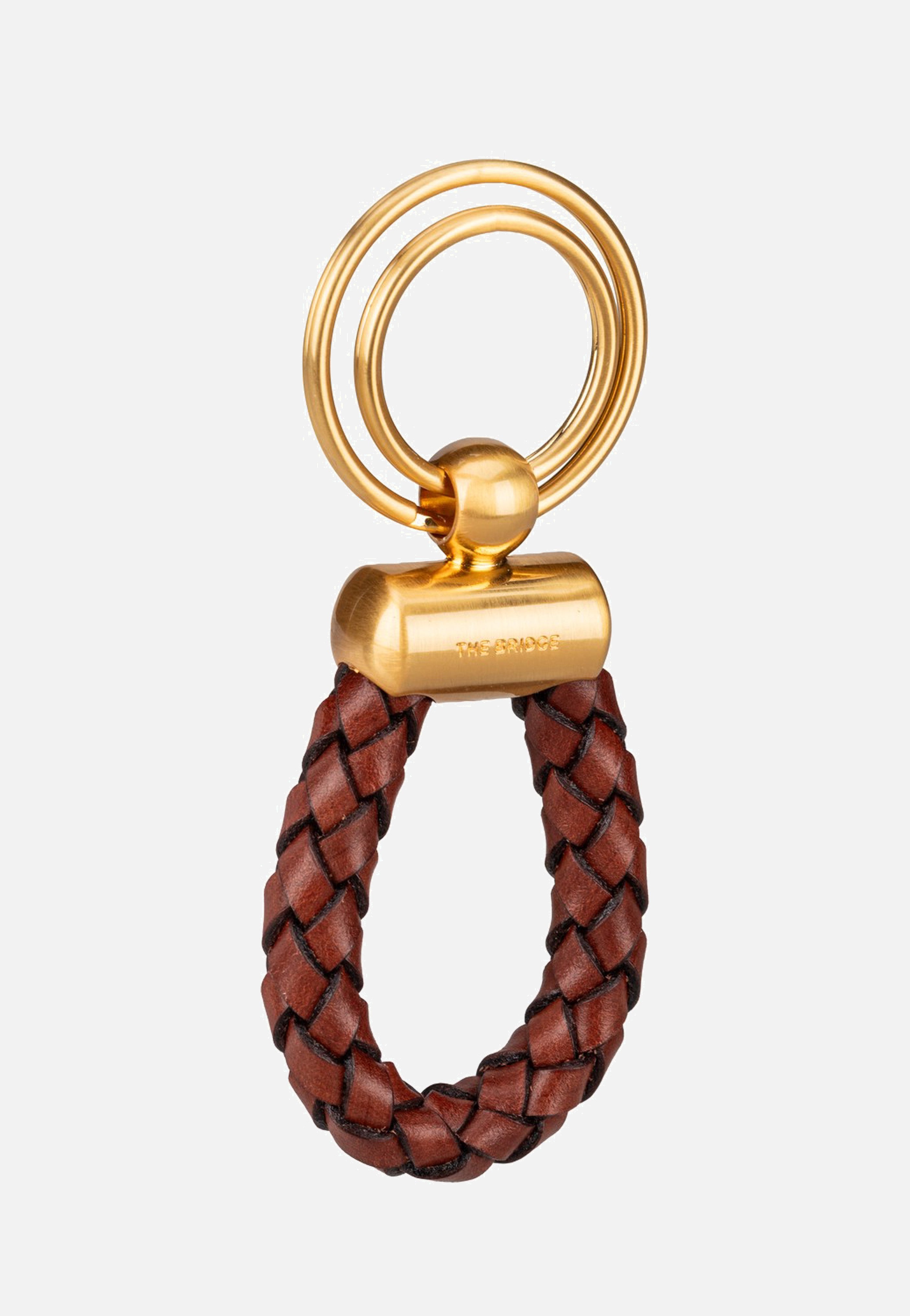 The Bridge Stouo Key Ring Marrone/Oro Keychain
