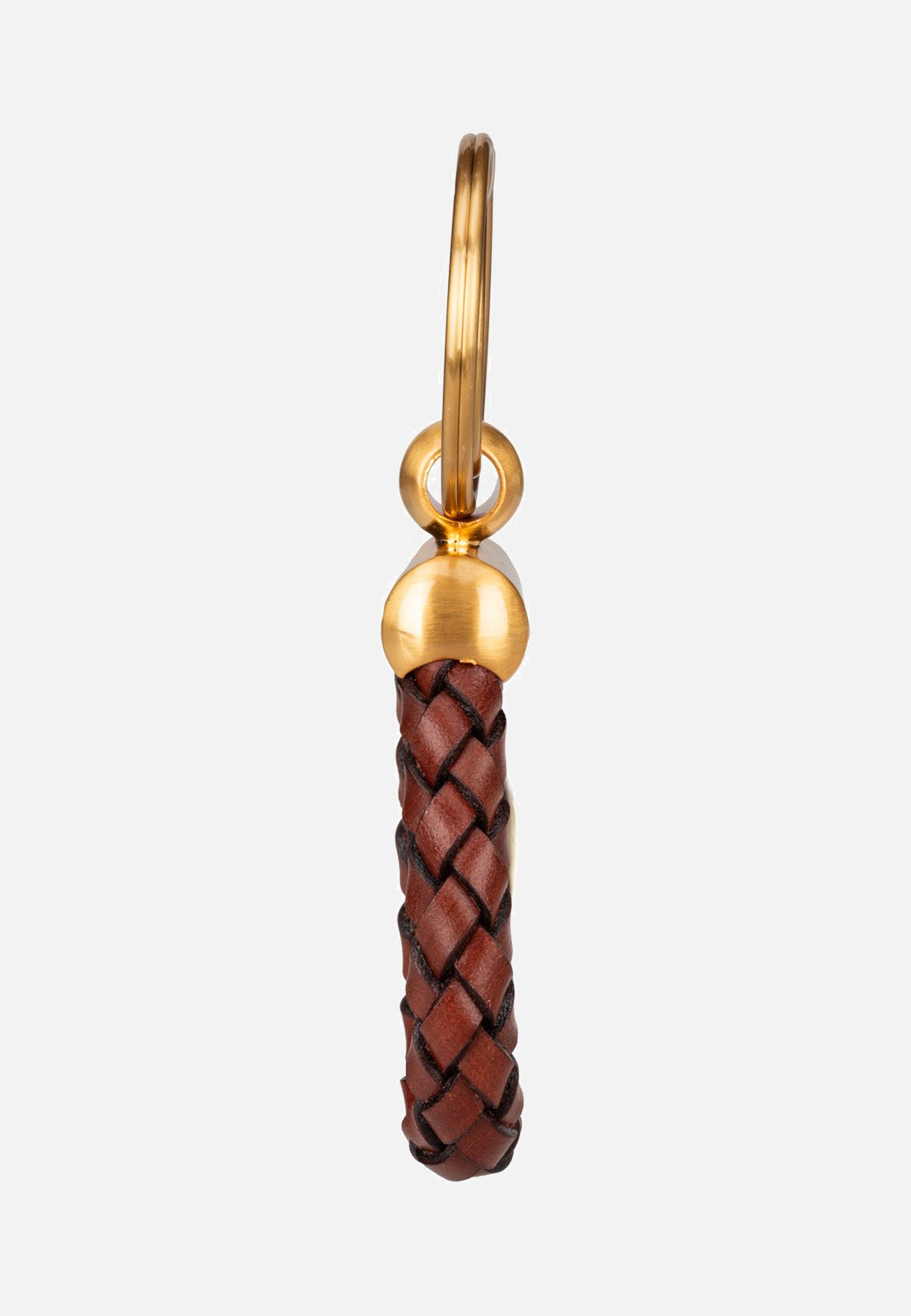 The Bridge Stouo Key Ring Marrone/Oro Keychain