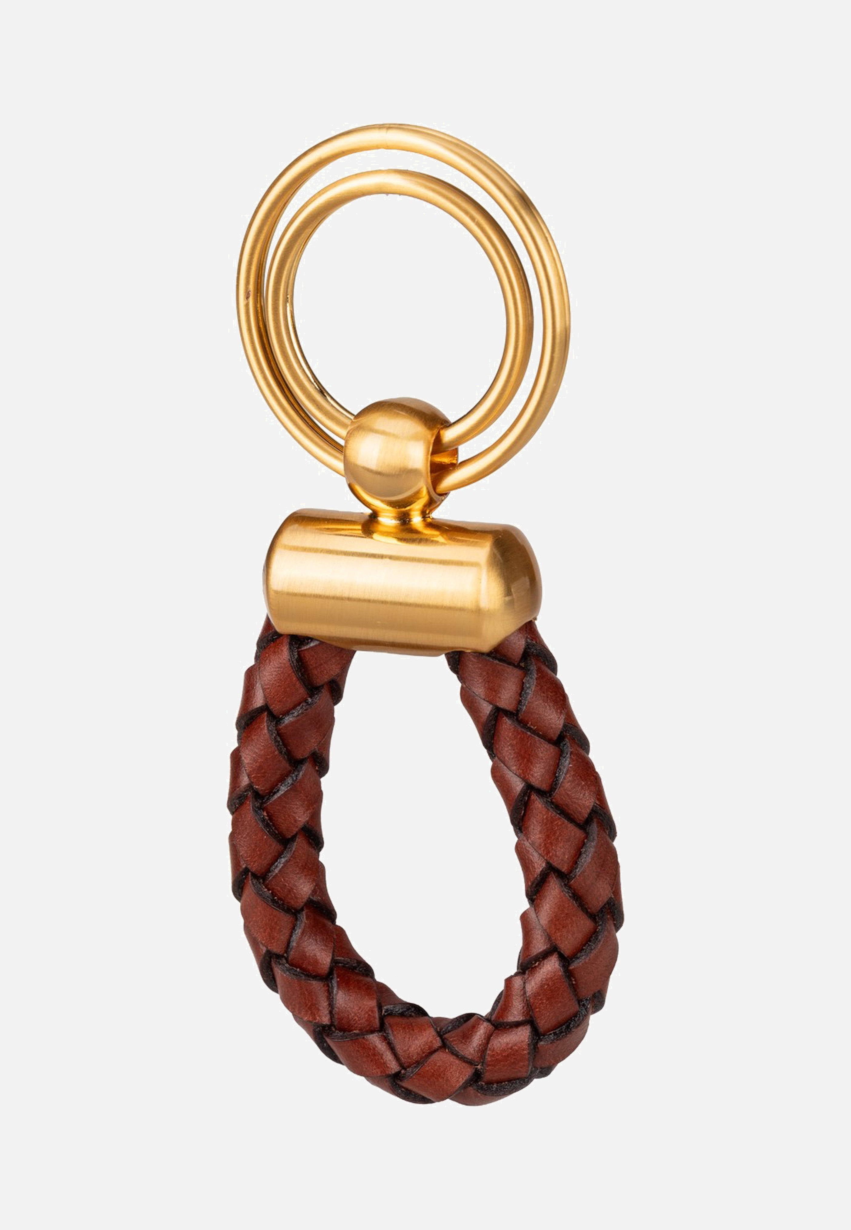 The Bridge Stouo Key Ring Marrone/Oro Keychain