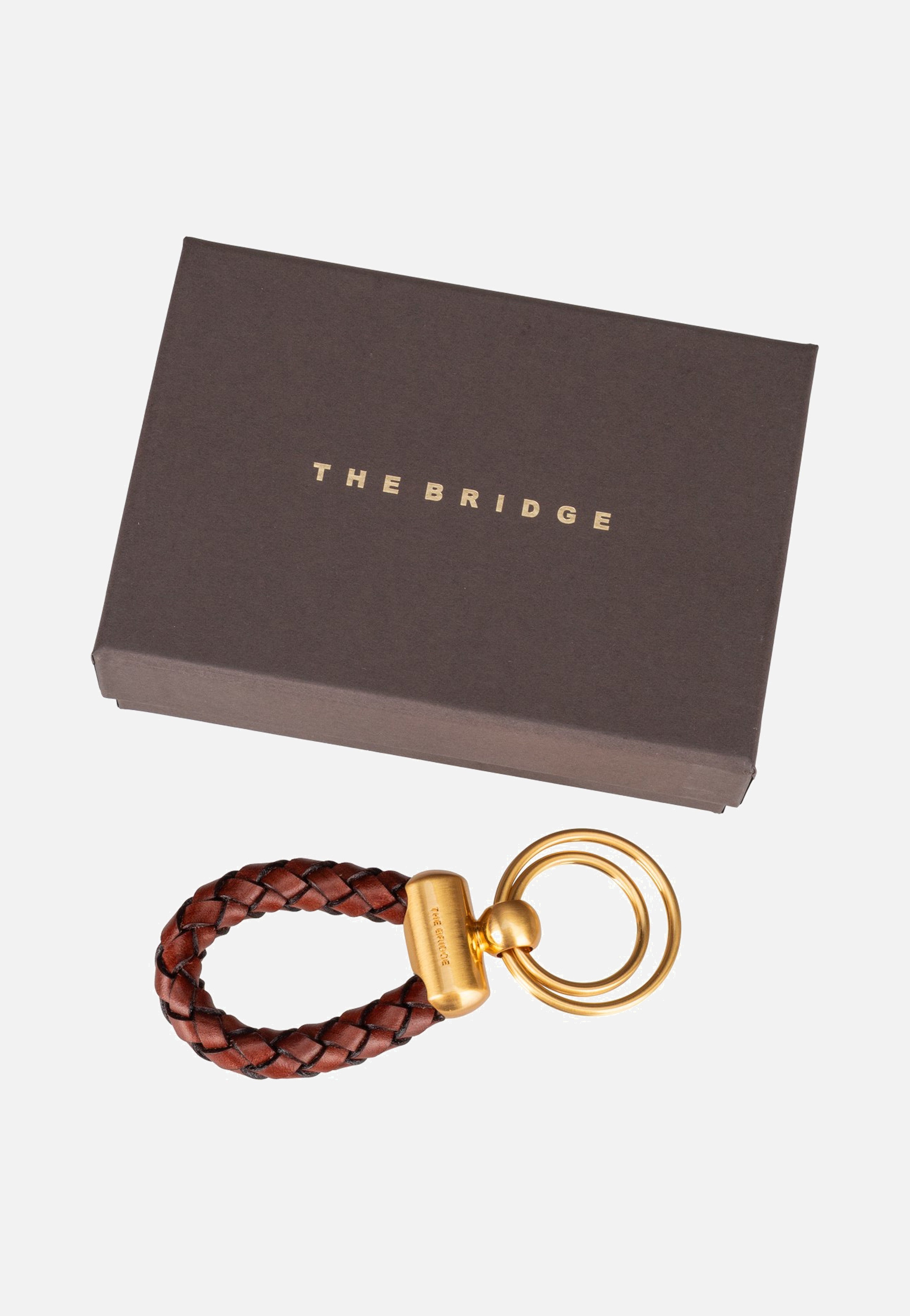 The Bridge Stouo Key Ring Marrone/Oro Keychain