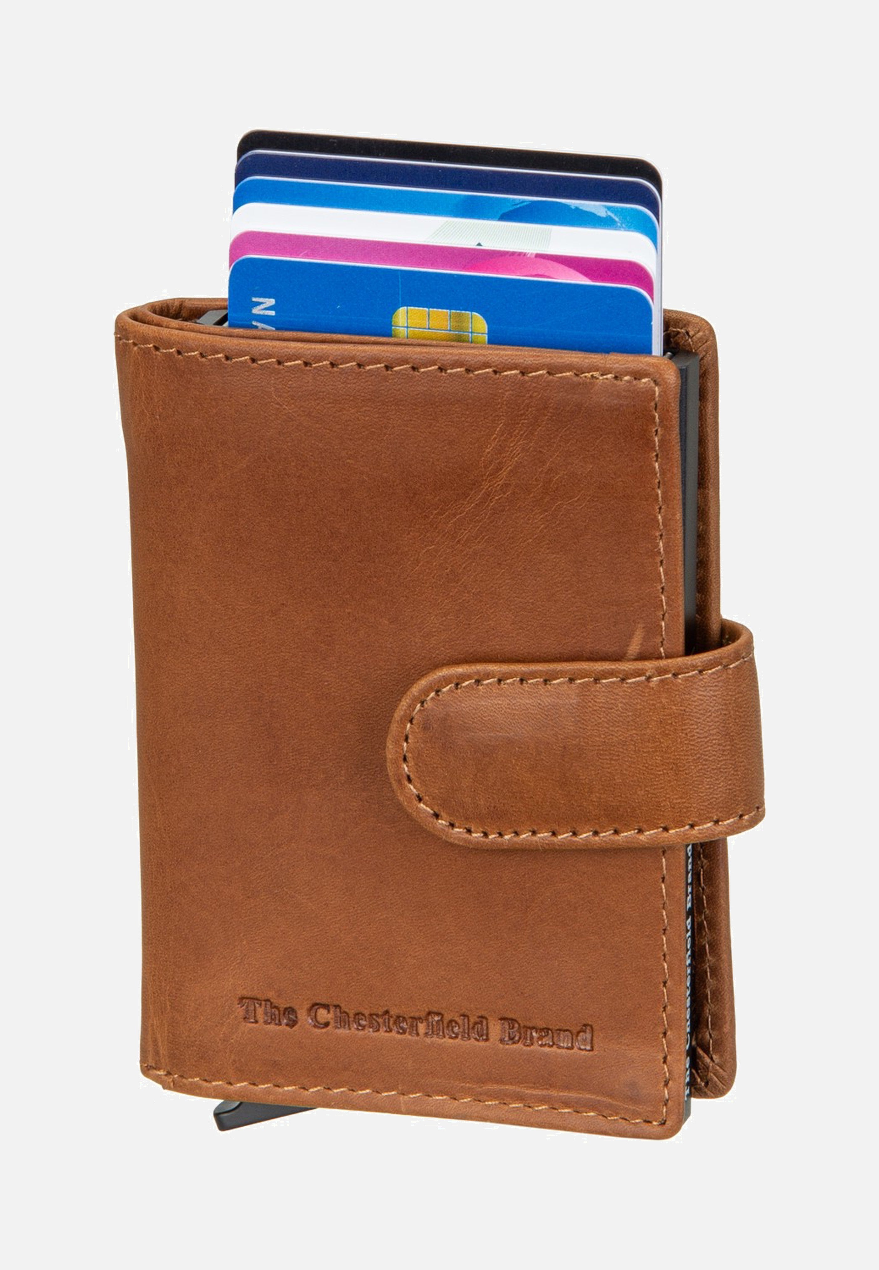 The Chesterfield Brand Loughton 0381 Cognac Card Holder