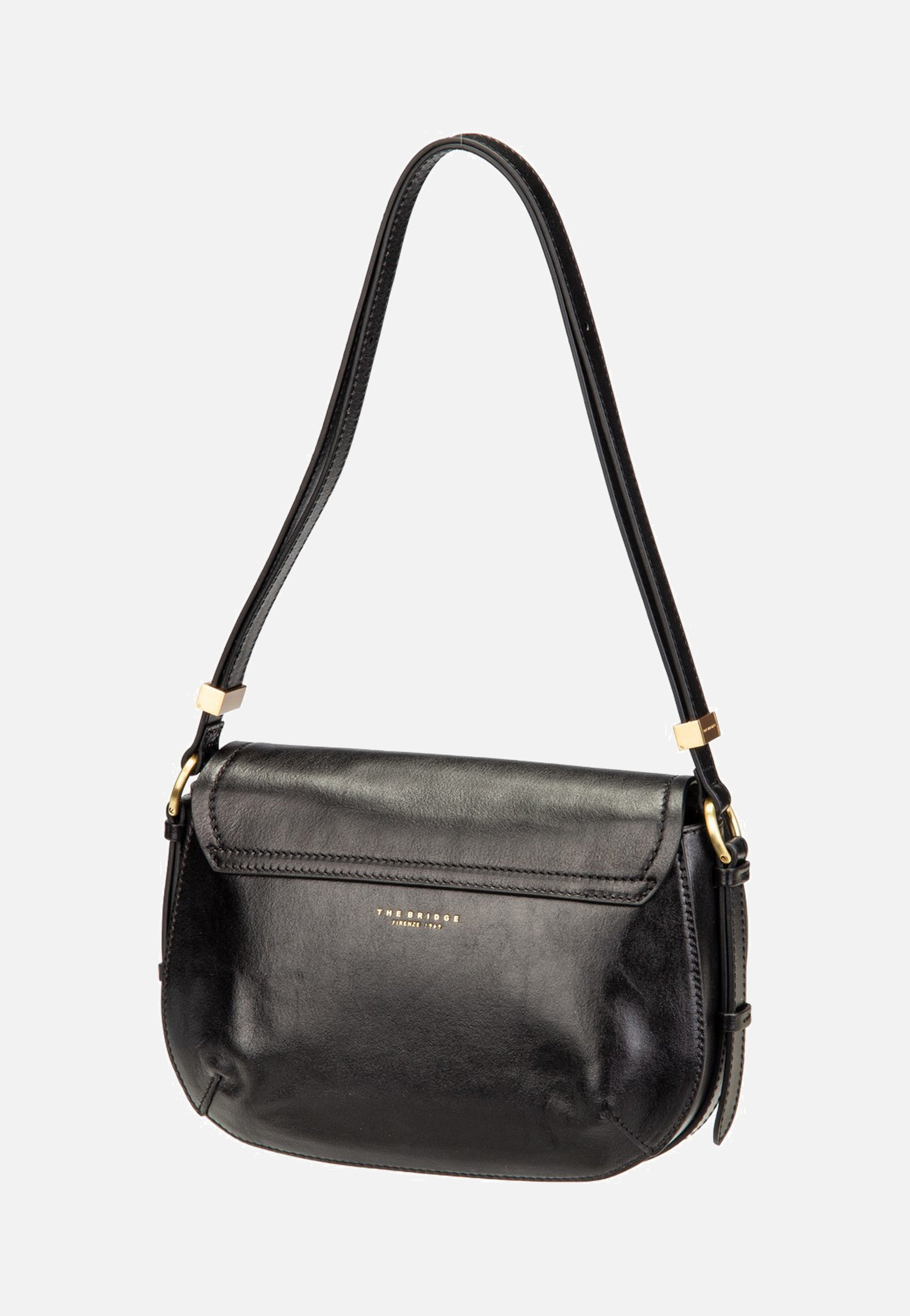The Bridge Federica Crossbody Nero/Oro Crossbody Bag