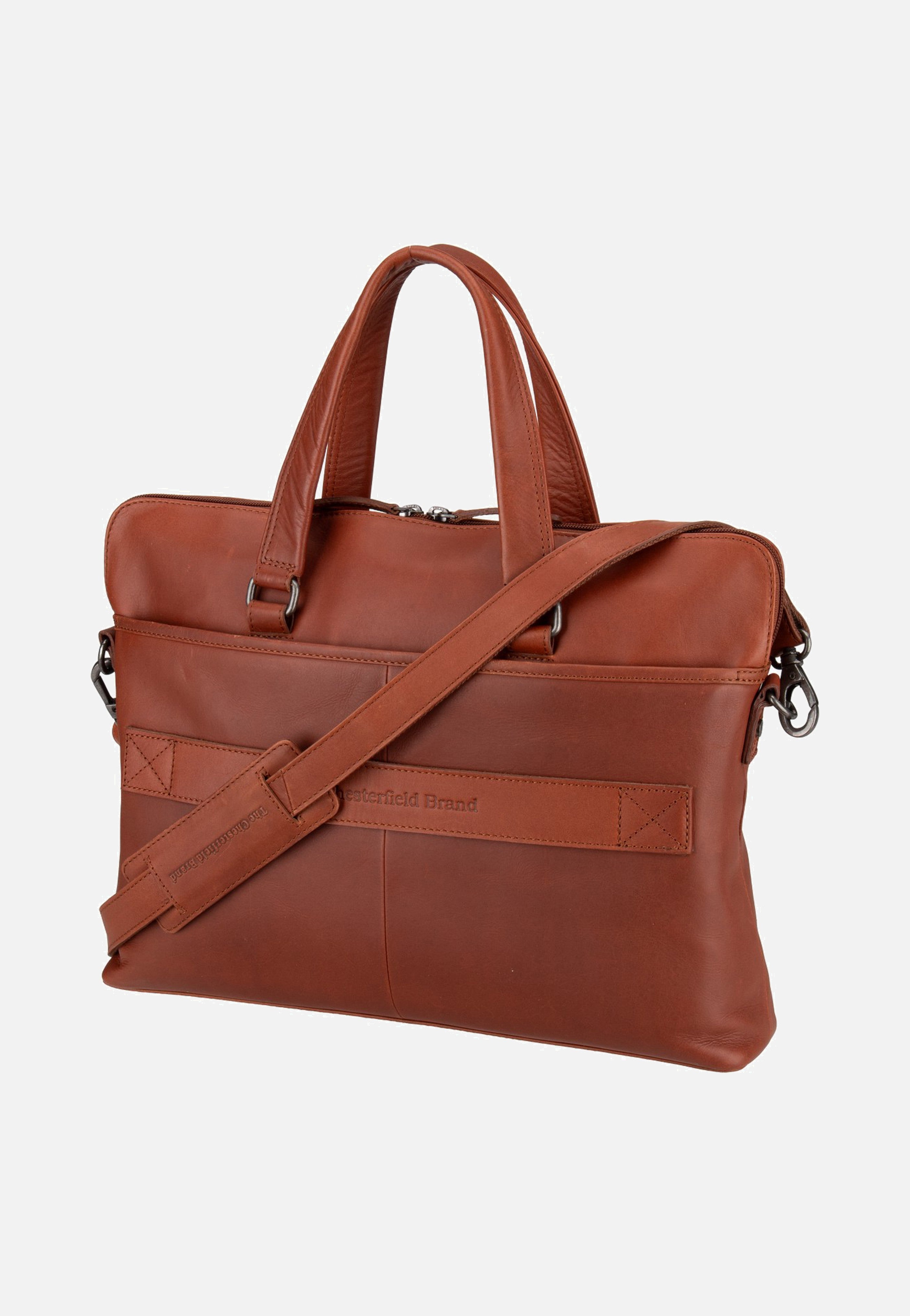 The Chesterfield Brand Elvas 1103 Cognac Briefcase