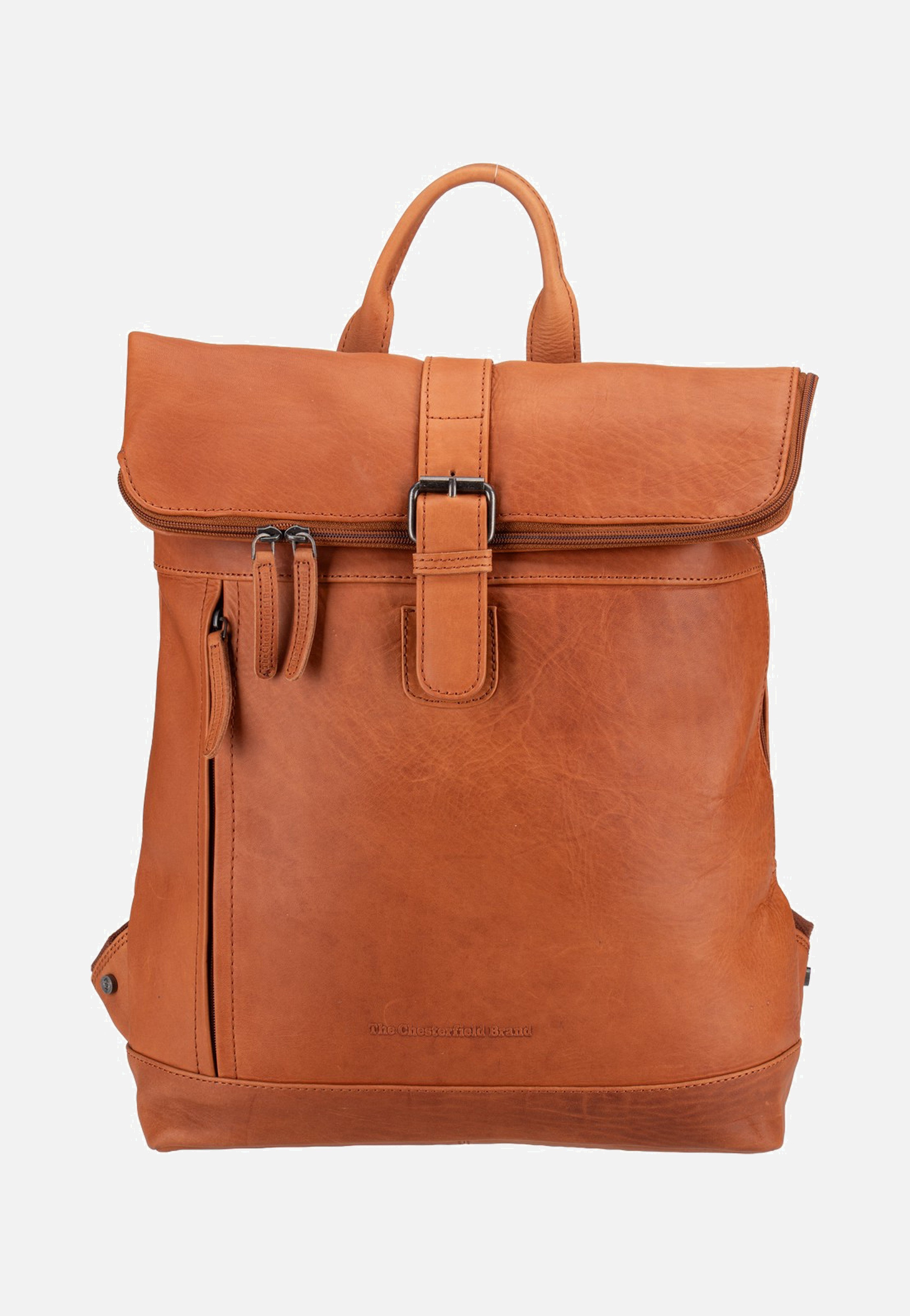 The Chesterfield Brand Larsson 0338 Cognac Rolltop Backpack
