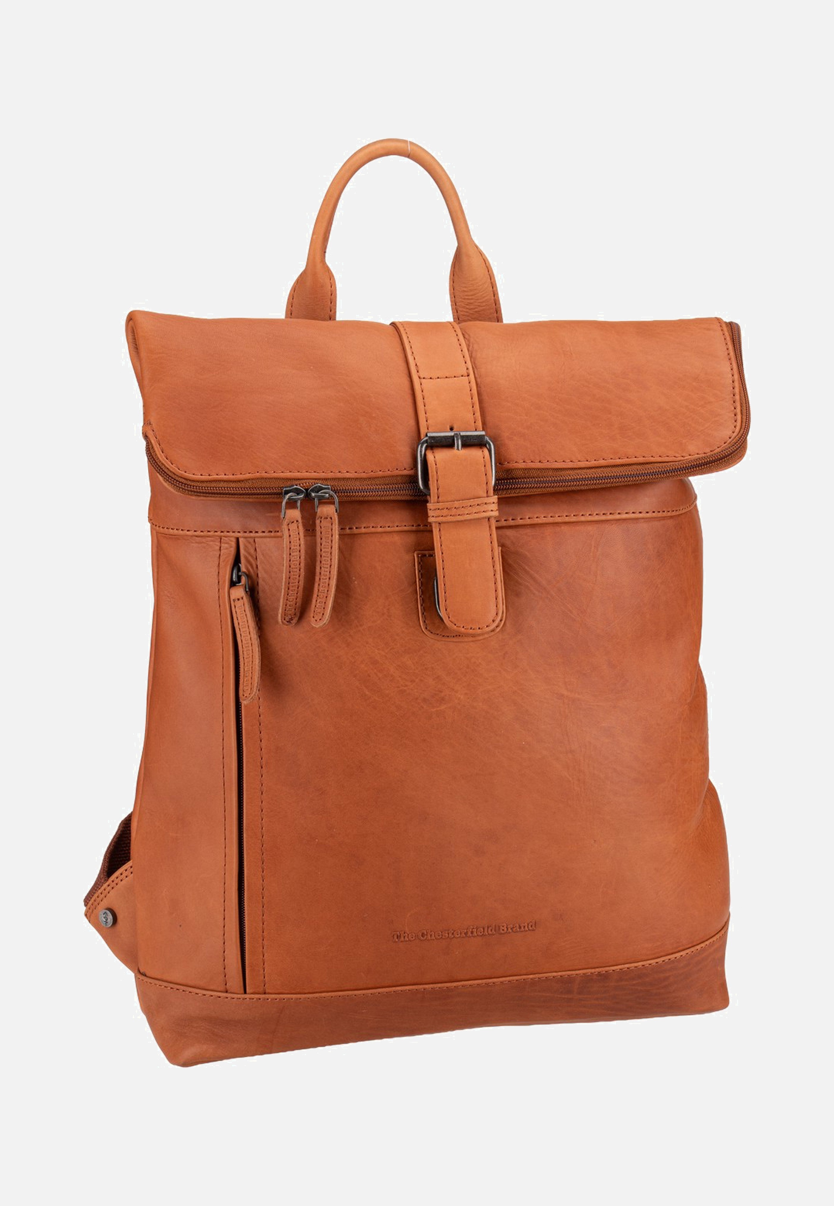 The Chesterfield Brand Larsson 0338 Cognac Rolltop Backpack