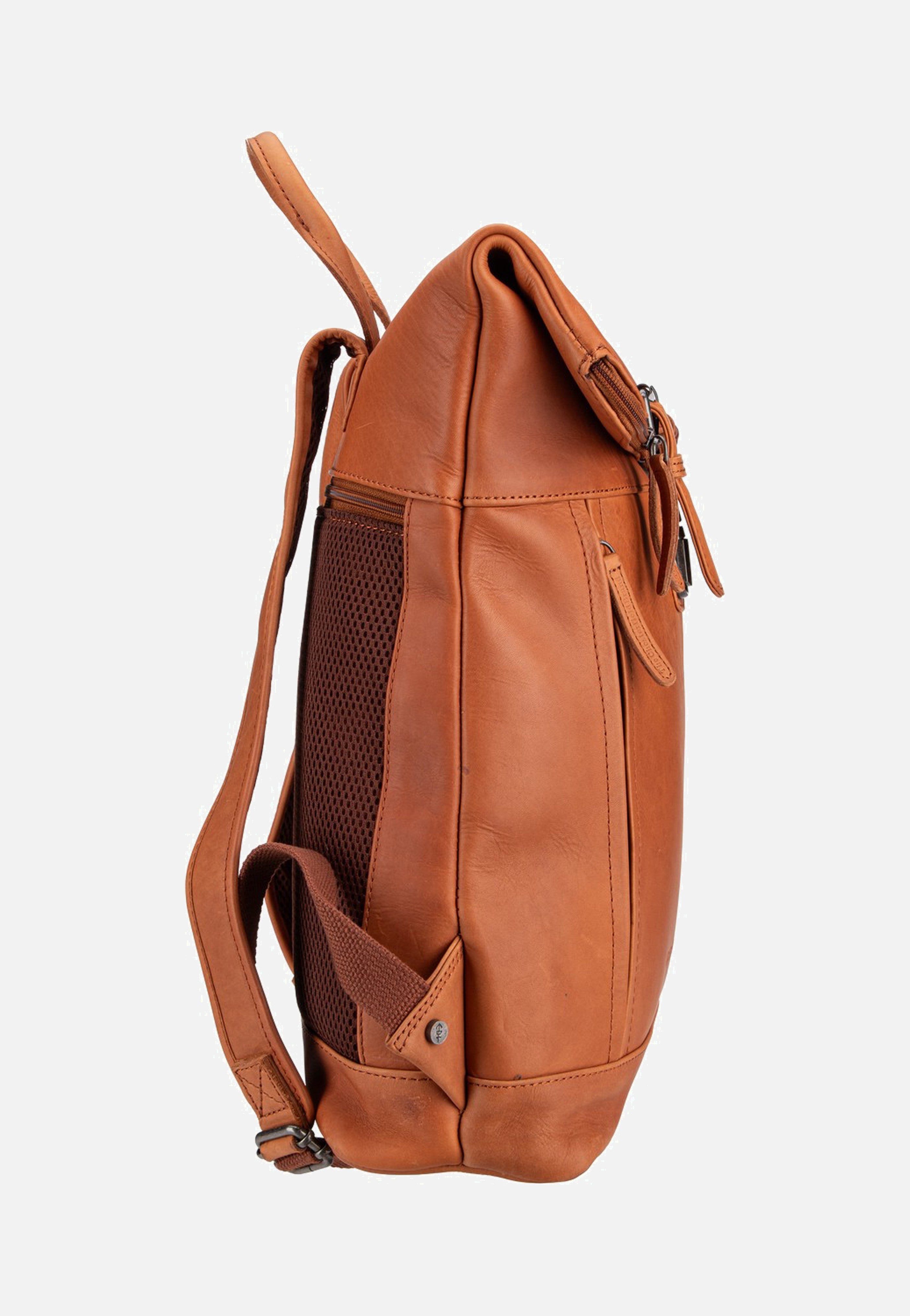 The Chesterfield Brand Larsson 0338 Cognac Rolltop Backpack