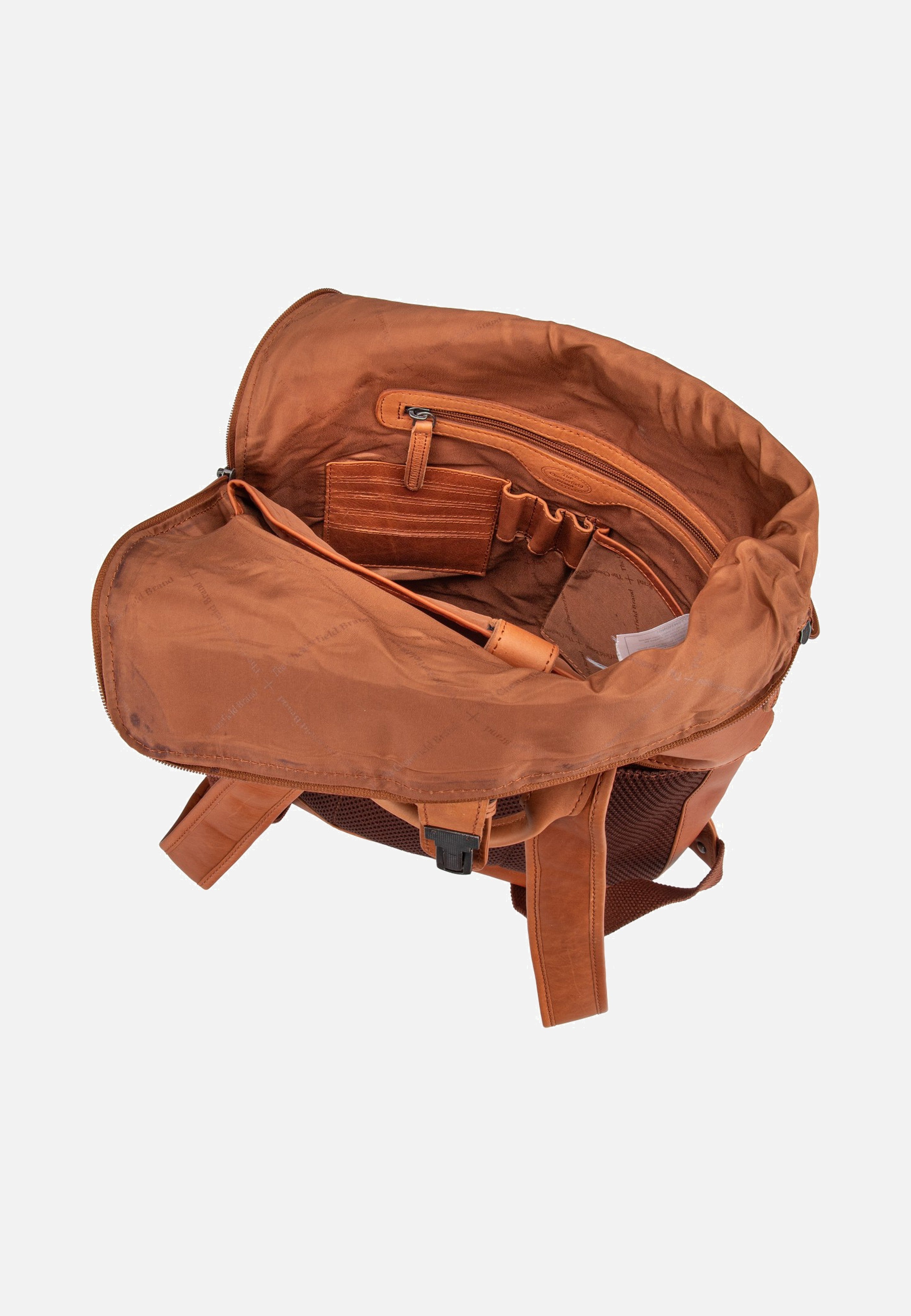 The Chesterfield Brand Larsson 0338 Cognac Rolltop Backpack